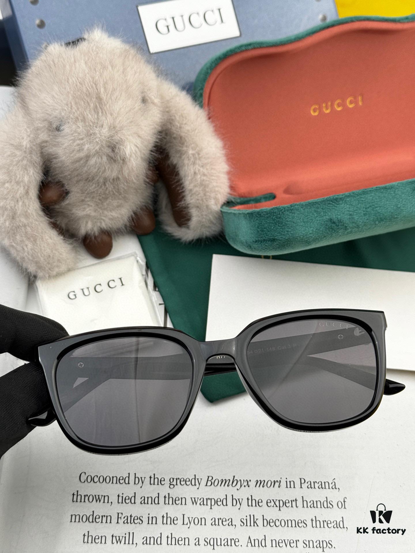 GUCCI 2025 Spring New Arrival Trendy Fashion Square Polarized Sunglasses High-Quality Comfortable Wear Influencer Style Nylon Polarized Sunglasses for Women 🕶️ High-Quality TR Frame Model: G57712
