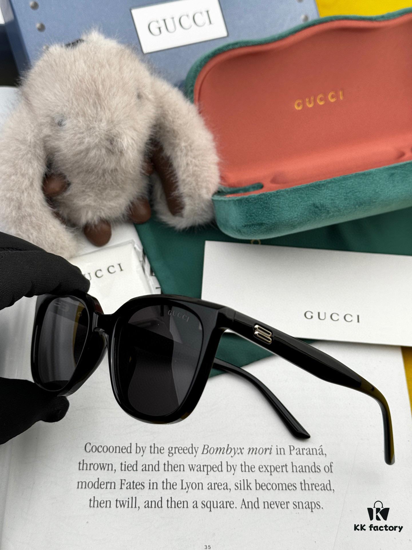 GUCCI 2025 Spring New Arrival Trendy Fashion Square Polarized Sunglasses High-Quality Comfortable Wear Influencer Style Nylon Polarized Sunglasses for Women 🕶️ High-Quality TR Frame Model: G57712