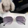 GUCCI 2025 Spring New Arrival Frameless Sunglasses, Popular Among Influencers, Playful and Sweet Design with Excellent Fit and Premium Metal Finish
