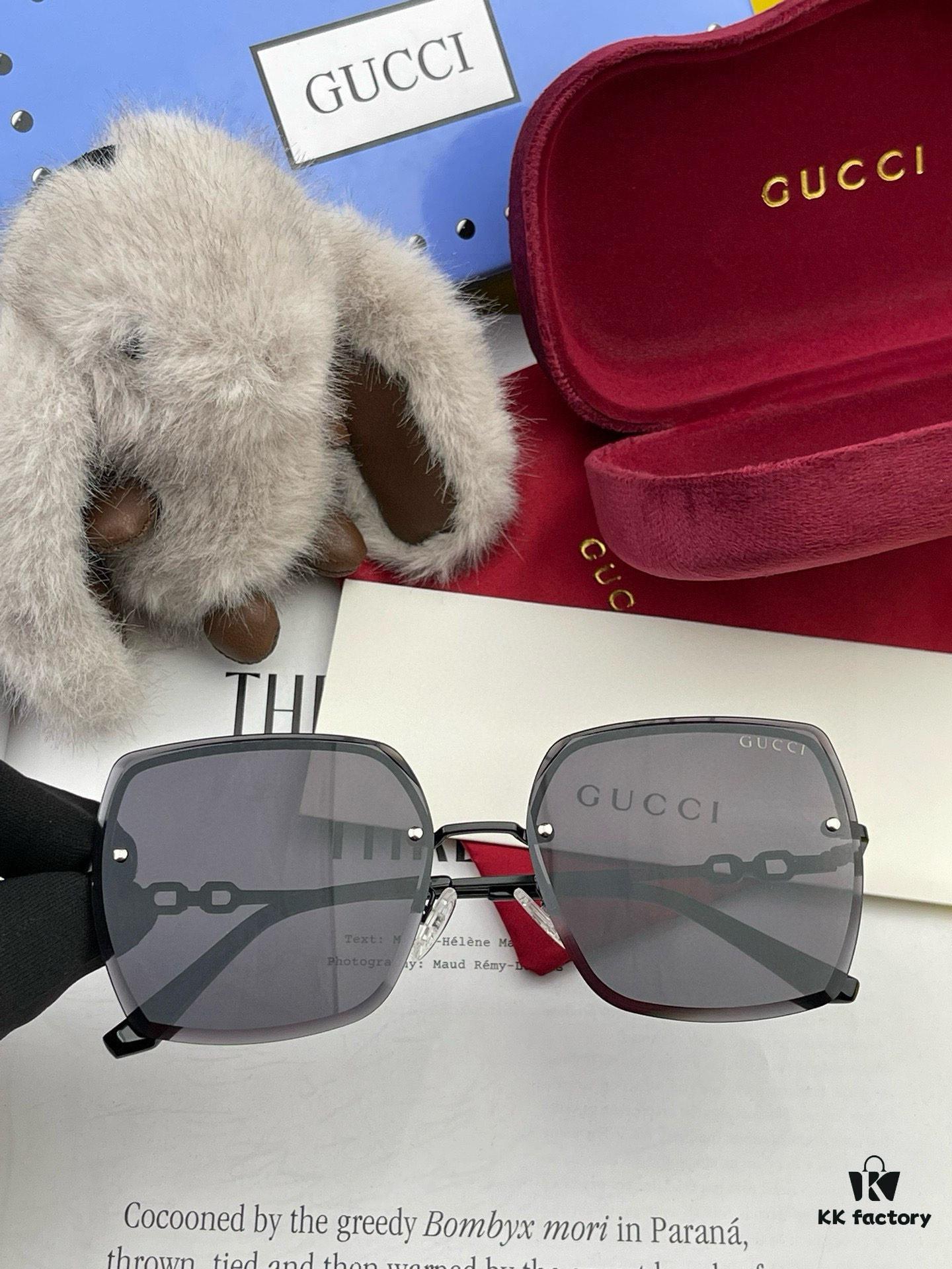 GUCCI - Gucci Imported from Italy 🇮🇹 2025 Fashion Luxury Decorative Sunglasses, Nylon HD Sunglasses, Celebrity Poster Style, Ultra-Complex Craftsmanship, Strong 3D Texture