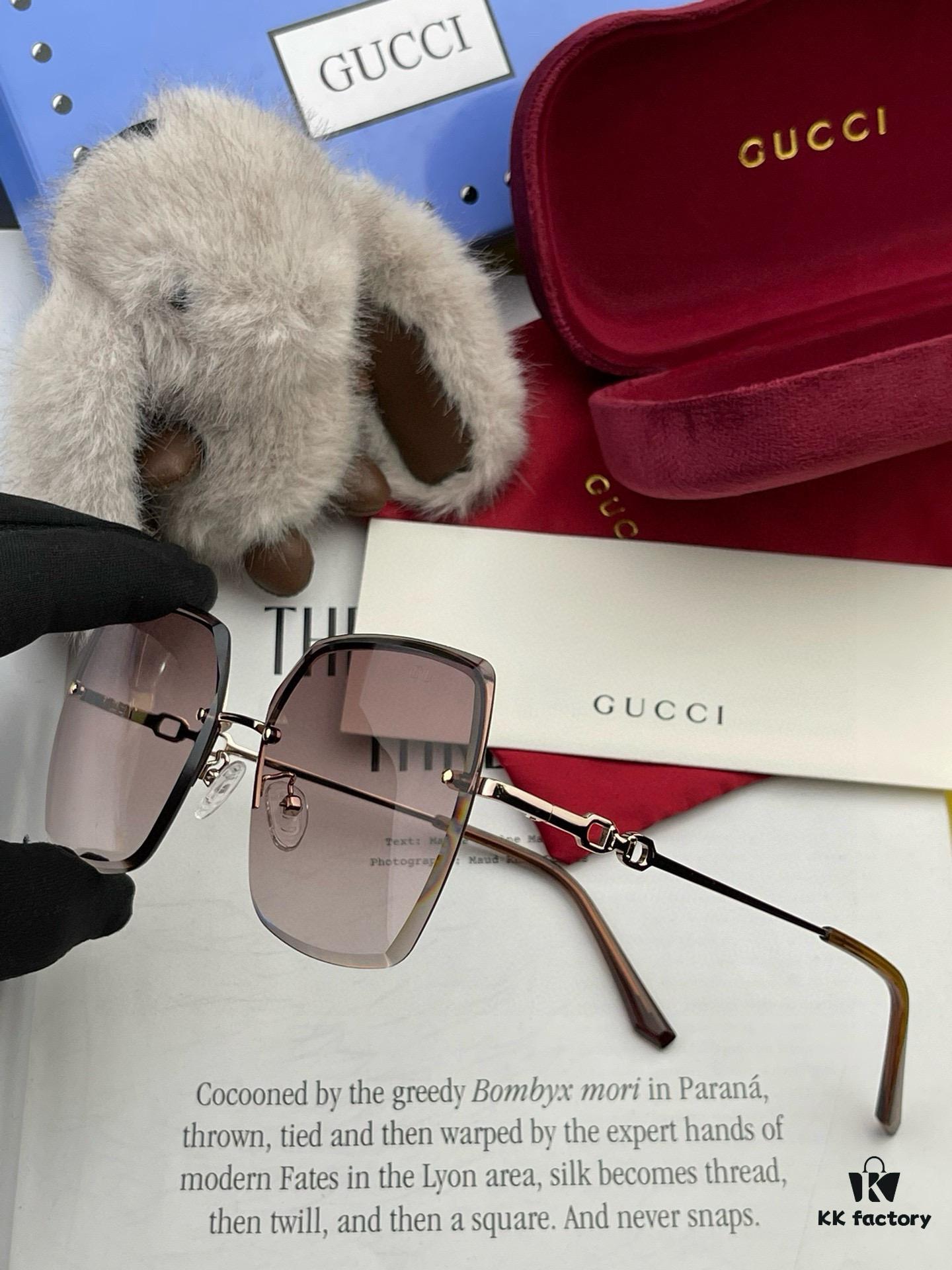 GUCCI - Gucci Imported from Italy 🇮🇹 2025 Fashion Luxury Decorative Sunglasses, Nylon HD Sunglasses, Celebrity Poster Style, Ultra-Complex Craftsmanship, Strong 3D Texture
