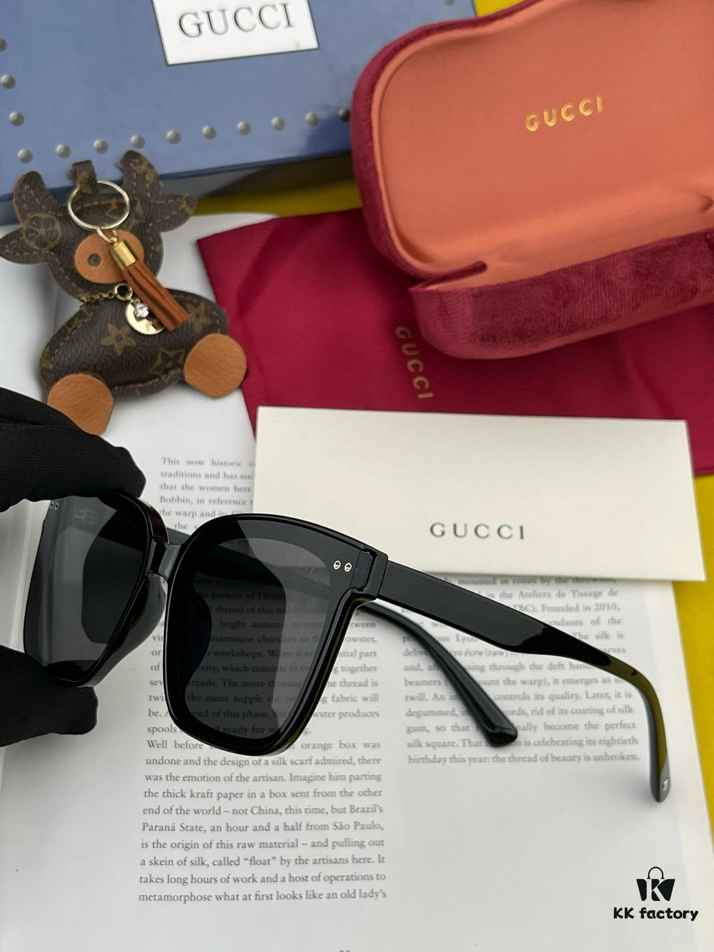 GUCCI 2025 Spring New Arrival Trendy Fashion Square Polarized Sunglasses High-Quality Comfortable Wear Unisex Nylon Polarized Sunglasses for Women 🕶️ Premium TR Frame Model: G752