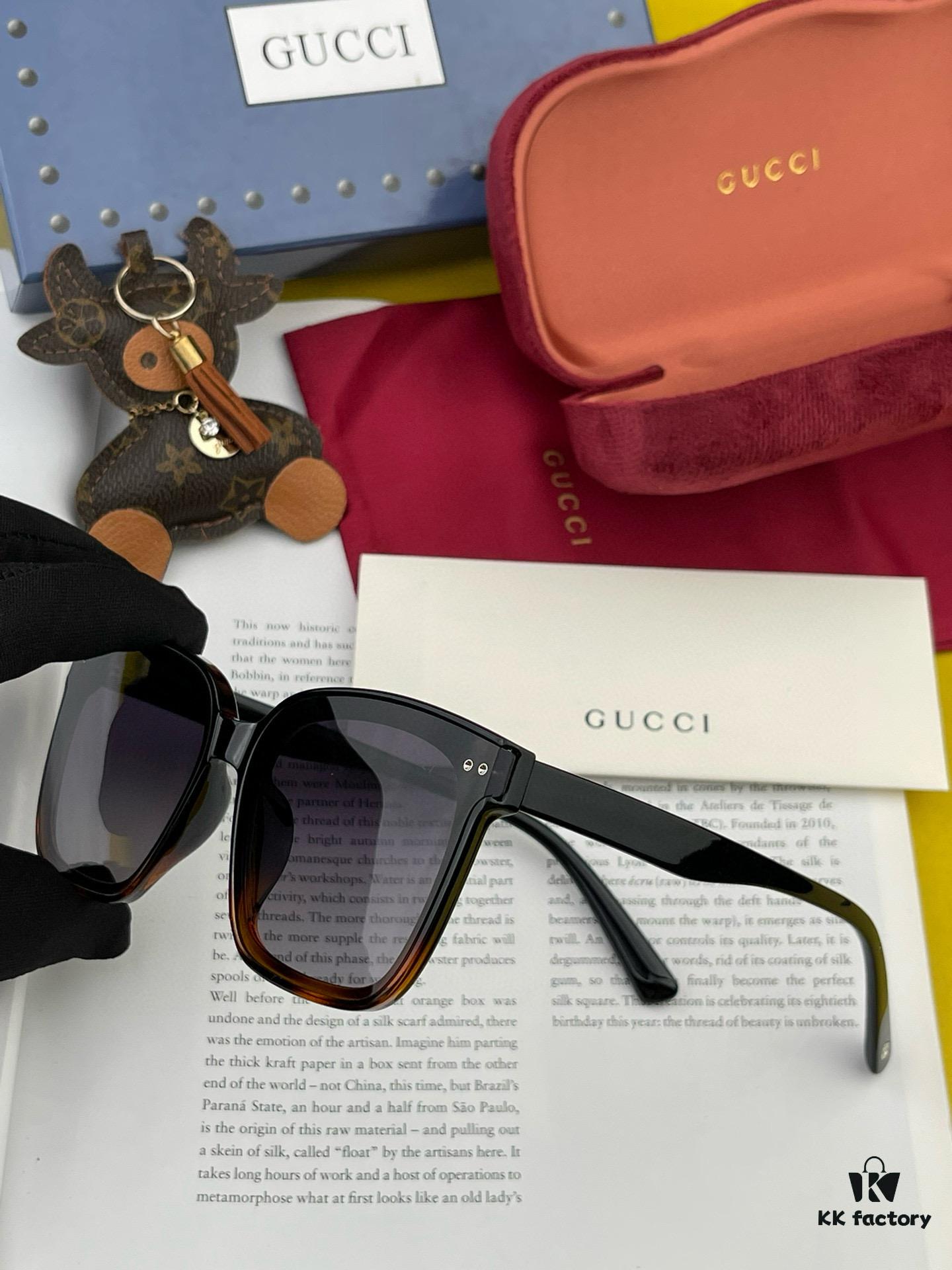 GUCCI 2025 Spring New Arrival Trendy Fashion Square Polarized Sunglasses High-Quality Comfortable Wear Unisex Nylon Polarized Sunglasses for Women 🕶️ Premium TR Frame Model: G752