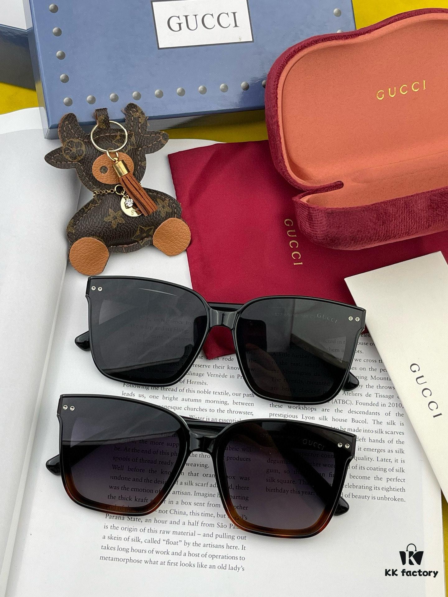 GUCCI 2025 Spring New Arrival Trendy Fashion Square Polarized Sunglasses High-Quality Comfortable Wear Unisex Nylon Polarized Sunglasses for Women 🕶️ Premium TR Frame Model: G752
