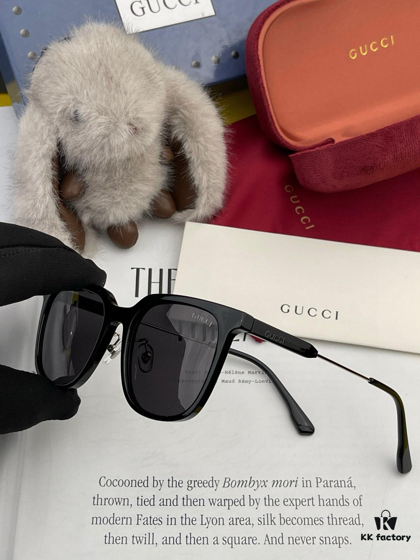 GUCCI 2025 Spring New Arrival Trendy Fashion Square Polarized Sunglasses High-Quality Comfortable Wear Influencer Style Nylon Polarized Sunglasses for Women 🕶️ High-Quality TR Frame Model: G77706