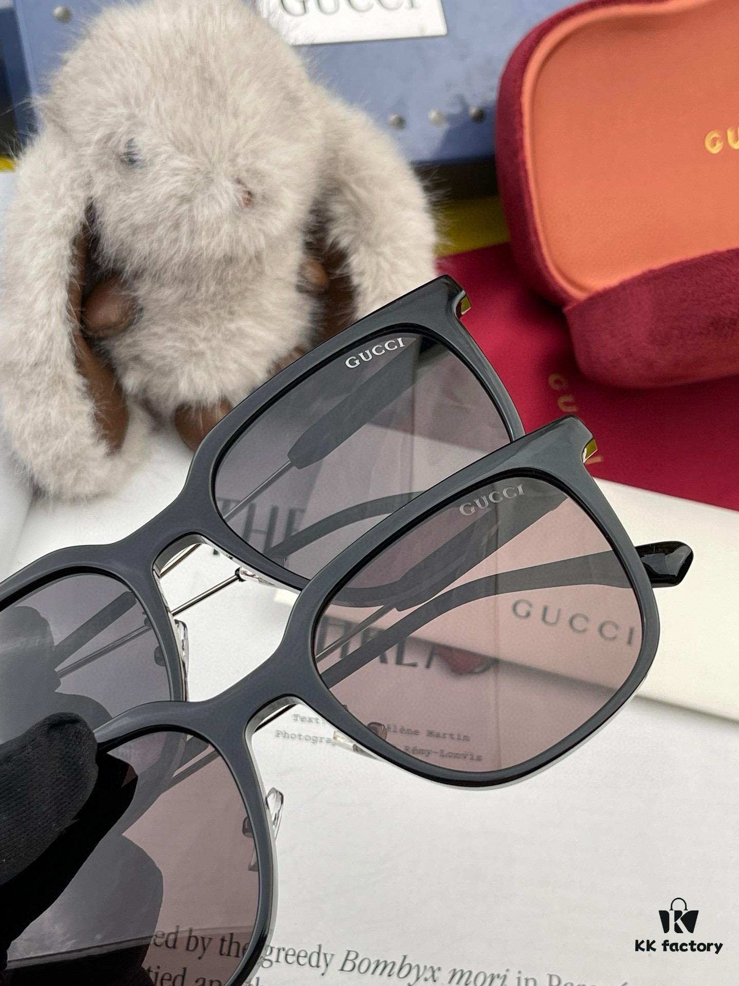 GUCCI 2025 Spring New Arrival Trendy Fashion Square Polarized Sunglasses High-Quality Comfortable Wear Influencer Style Nylon Polarized Sunglasses for Women 🕶️ High-Quality TR Frame Model: G77706