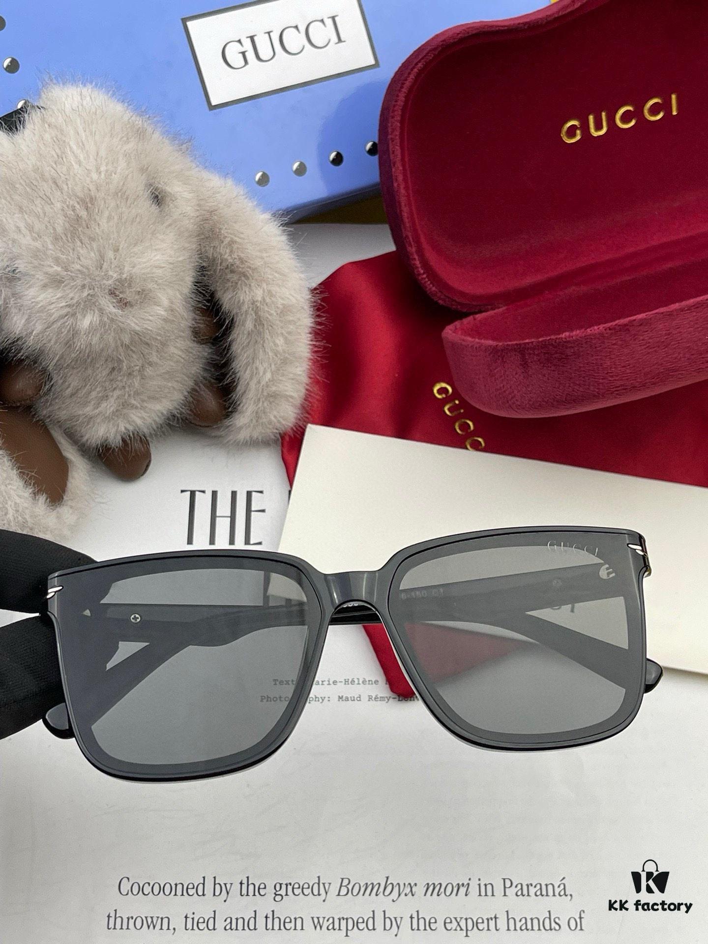 GUCCI 2025 Spring New Arrival Trendy Fashion Square Polarized Sunglasses High-Quality Comfortable Wear Influencer Style HD Nylon Polarized Sunglasses for Women 🕶️ High-Quality TR Frame Model: G65501