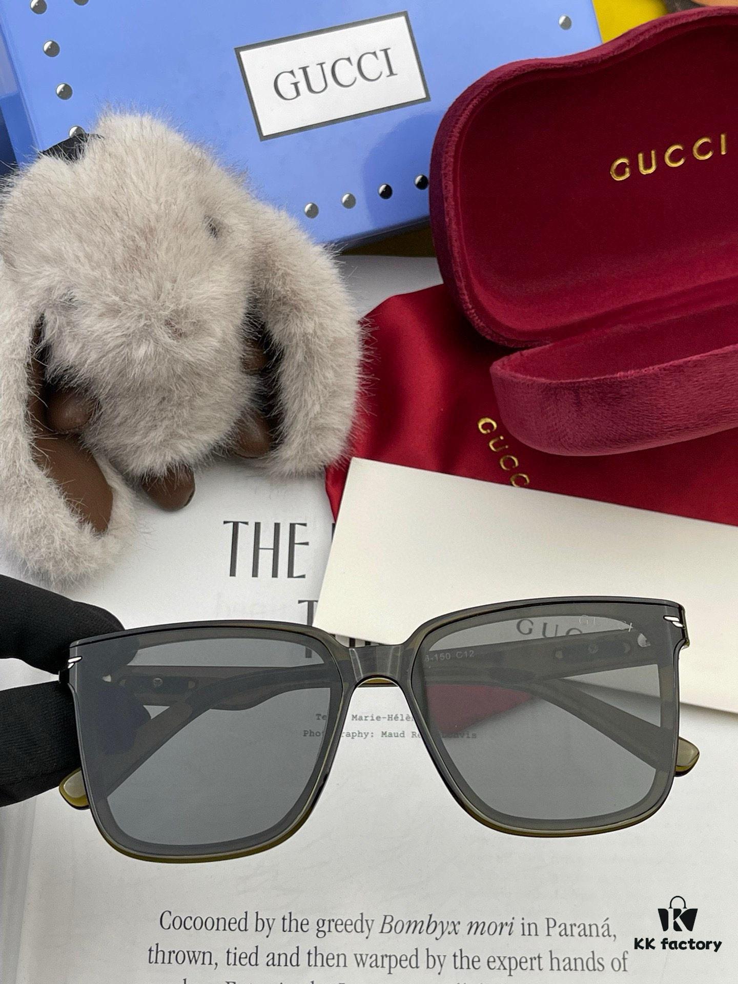 GUCCI 2025 Spring New Arrival Trendy Fashion Square Polarized Sunglasses High-Quality Comfortable Wear Influencer Style HD Nylon Polarized Sunglasses for Women 🕶️ High-Quality TR Frame Model: G65501