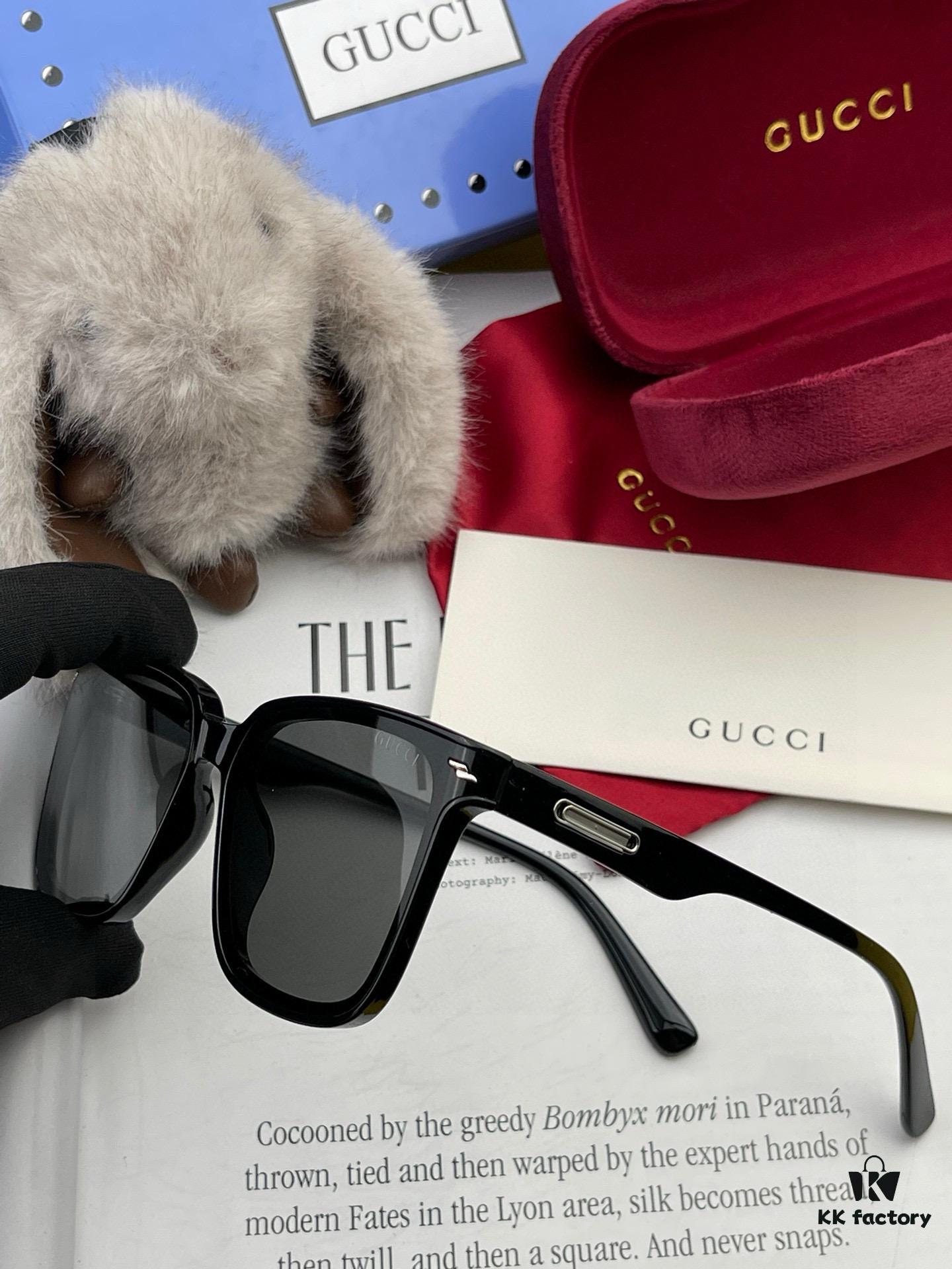GUCCI 2025 Spring New Arrival Trendy Fashion Square Polarized Sunglasses High-Quality Comfortable Wear Influencer Style HD Nylon Polarized Sunglasses for Women 🕶️ High-Quality TR Frame Model: G65501