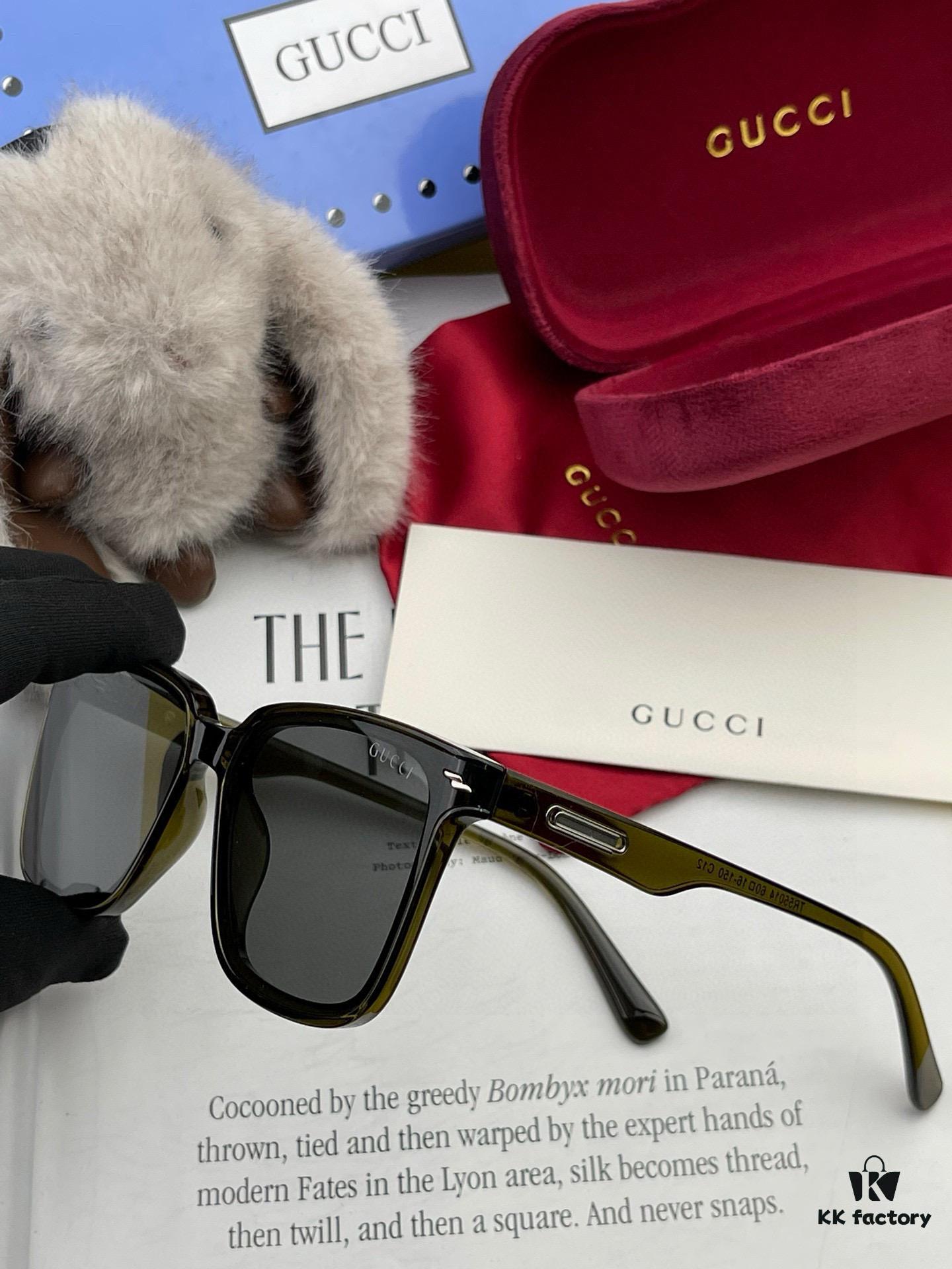 GUCCI 2025 Spring New Arrival Trendy Fashion Square Polarized Sunglasses High-Quality Comfortable Wear Influencer Style HD Nylon Polarized Sunglasses for Women 🕶️ High-Quality TR Frame Model: G65501