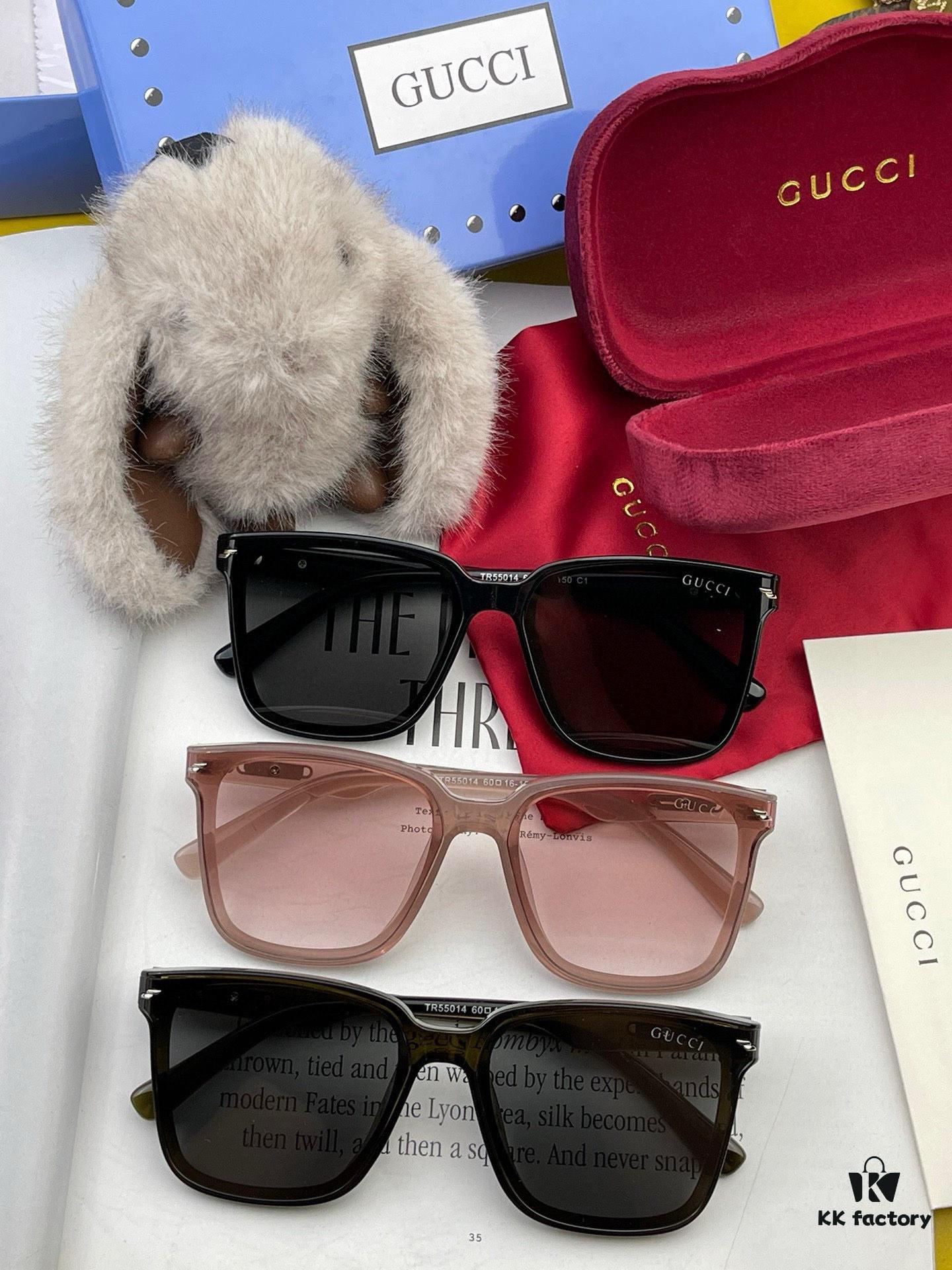 GUCCI 2025 Spring New Arrival Trendy Fashion Square Polarized Sunglasses High-Quality Comfortable Wear Influencer Style HD Nylon Polarized Sunglasses for Women 🕶️ High-Quality TR Frame Model: G65501