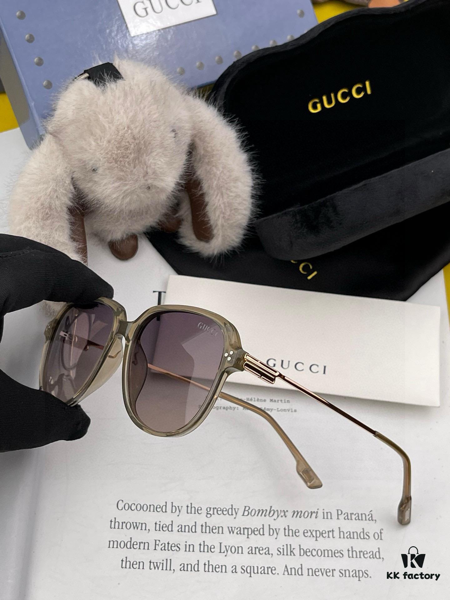 GUCCI 2025 Spring New Arrival Trendy Fashion Square Polarized Sunglasses High-Quality Comfortable Wearable Influencer Style Nylon Polarized Sunglasses for Women 🕶️ High-Quality TR Frame Model: G05504