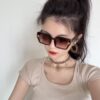 GUCCI 2025 Spring New Arrival Trendy Fashion Square Frame Sunglasses High Quality Comfortable Wear Influencer Style Shades Model: G6130