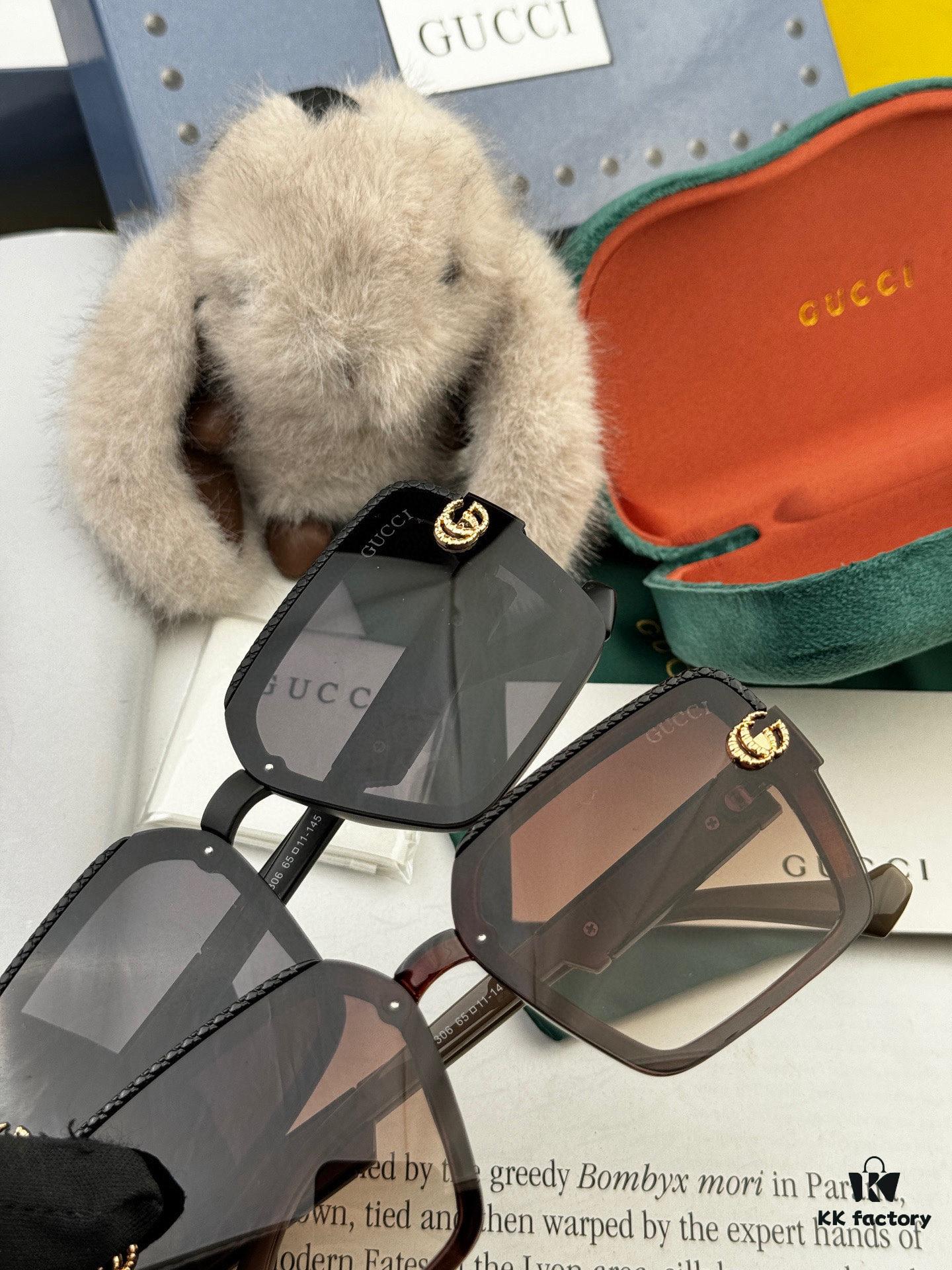 GUCCI 2025 Spring New Arrival Trendy Fashion Square Frame Sunglasses High Quality Comfortable Wear Influencer Style Shades Model: G6130
