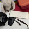 Stylish and Cool [GUCCI] Gucci New Model Sunglasses with Unique Charm and Avant-garde Design, Square Frame with Seamless Bridge for Ultimate Comfort