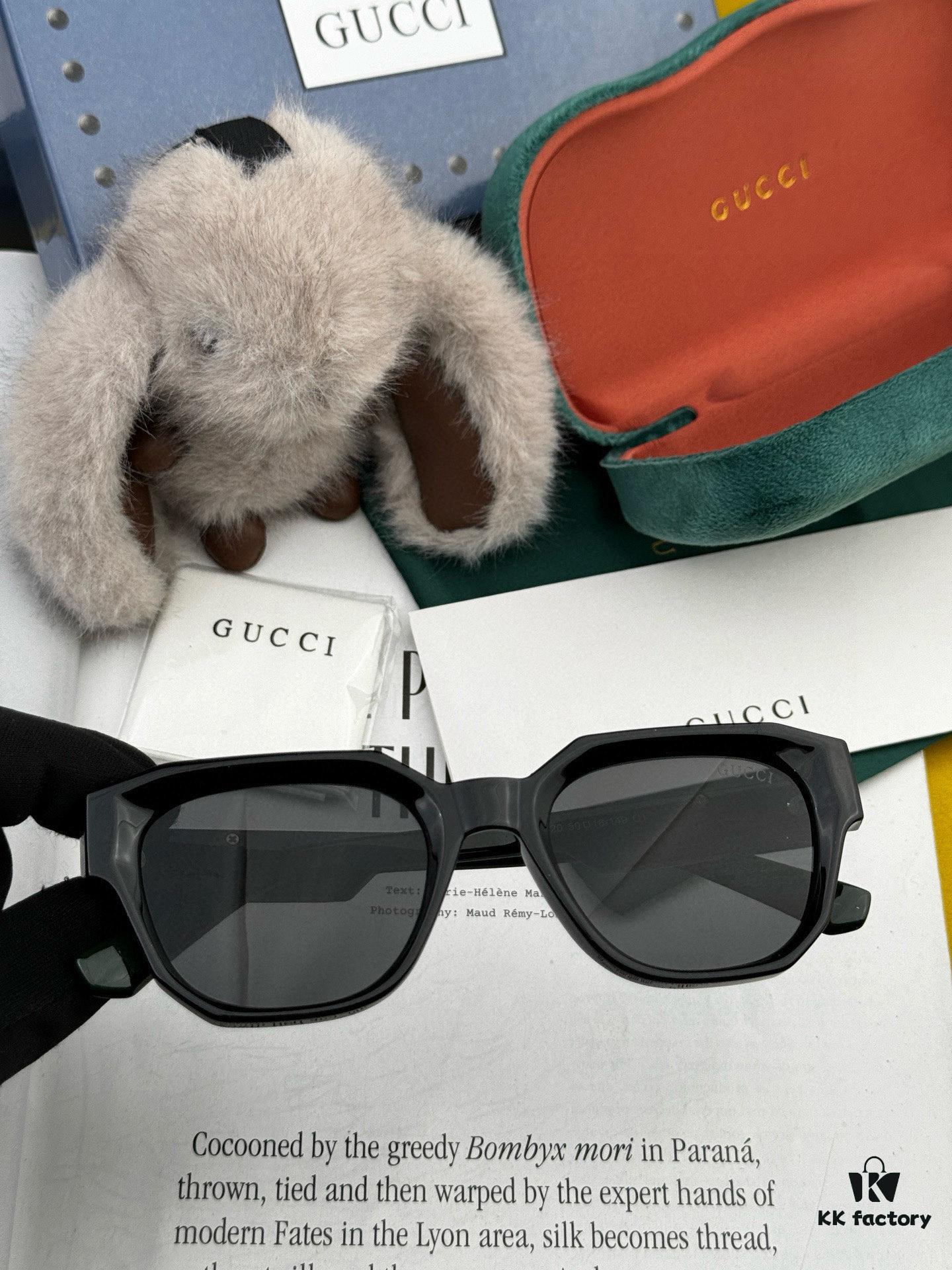 【GUCCI】2025 Spring New Arrival Trendy Fashion Square Frame Sunglasses High Quality Comfortable Fit Influencer Style Model: G0232
