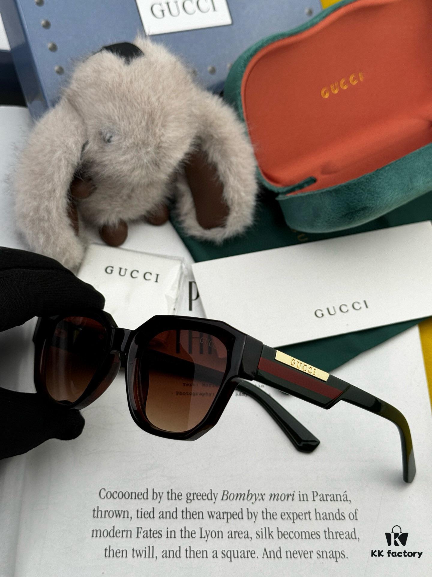 【GUCCI】2025 Spring New Arrival Trendy Fashion Square Frame Sunglasses High Quality Comfortable Fit Influencer Style Model: G0232