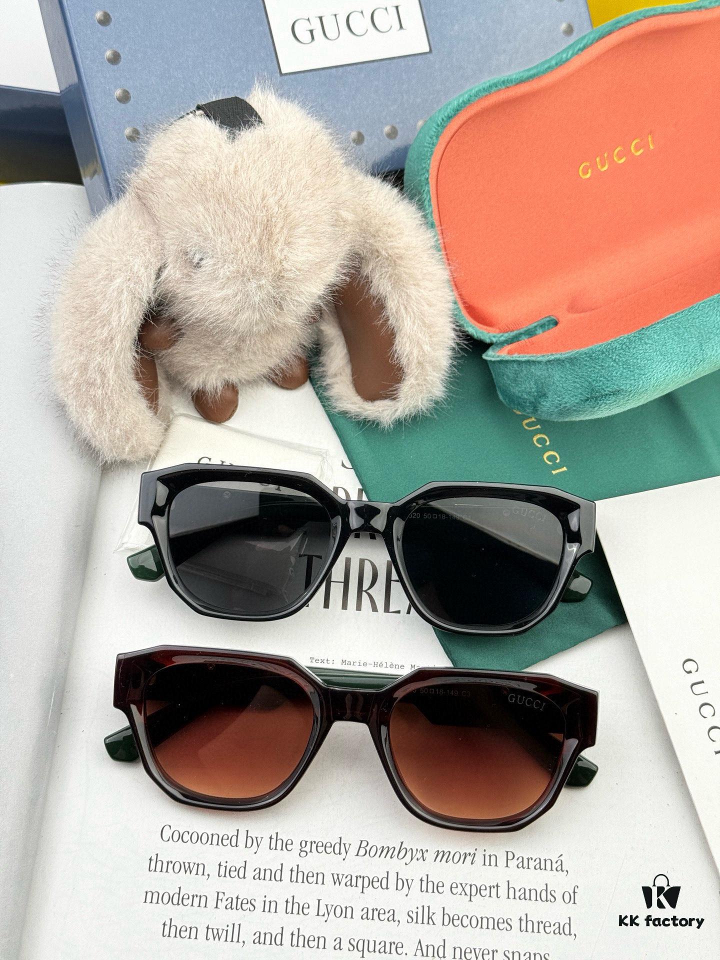 【GUCCI】2025 Spring New Arrival Trendy Fashion Square Frame Sunglasses High Quality Comfortable Fit Influencer Style Model: G0232