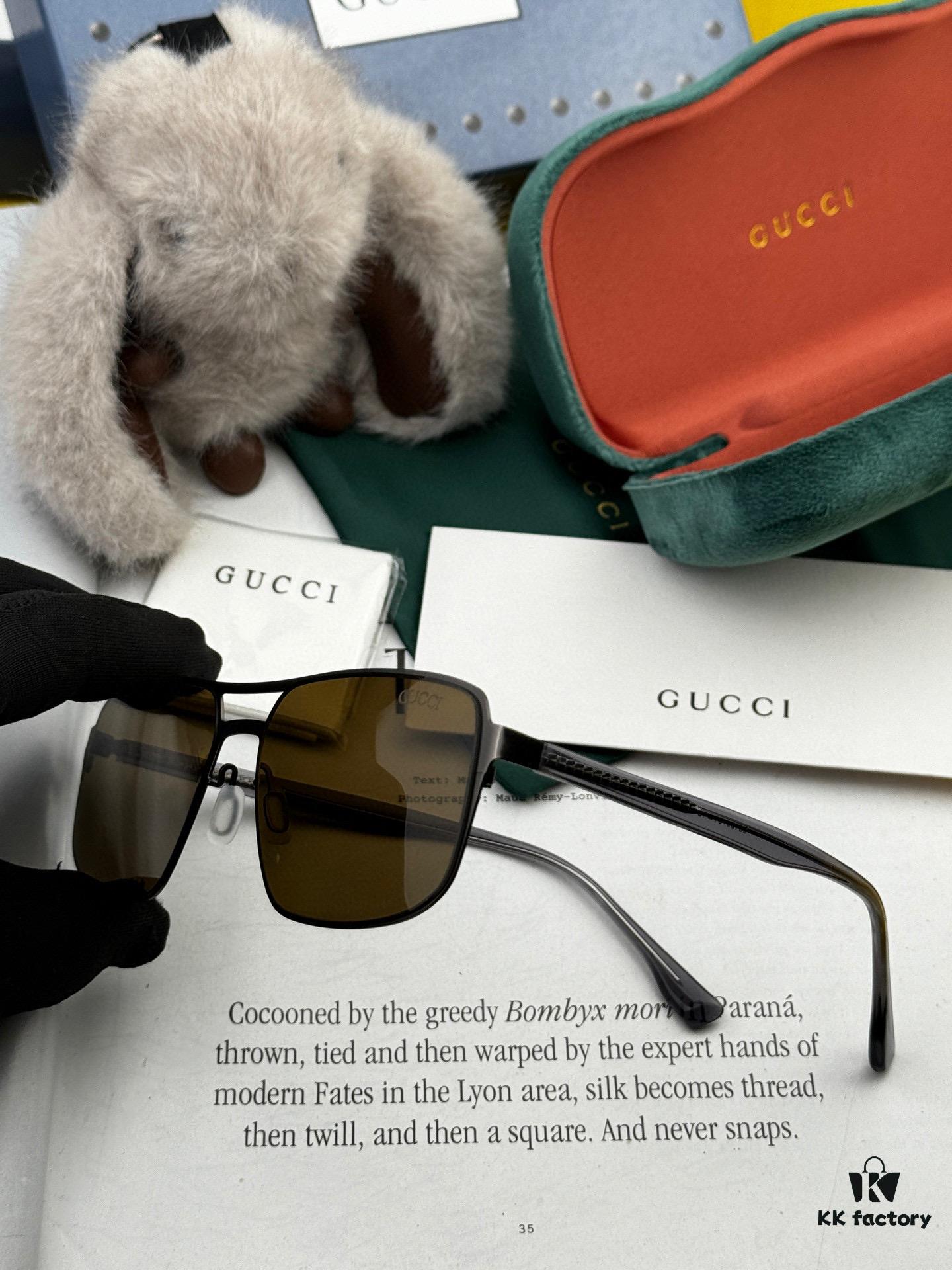 GUCCI Men's Colorful Pilot Polarized Sunglasses