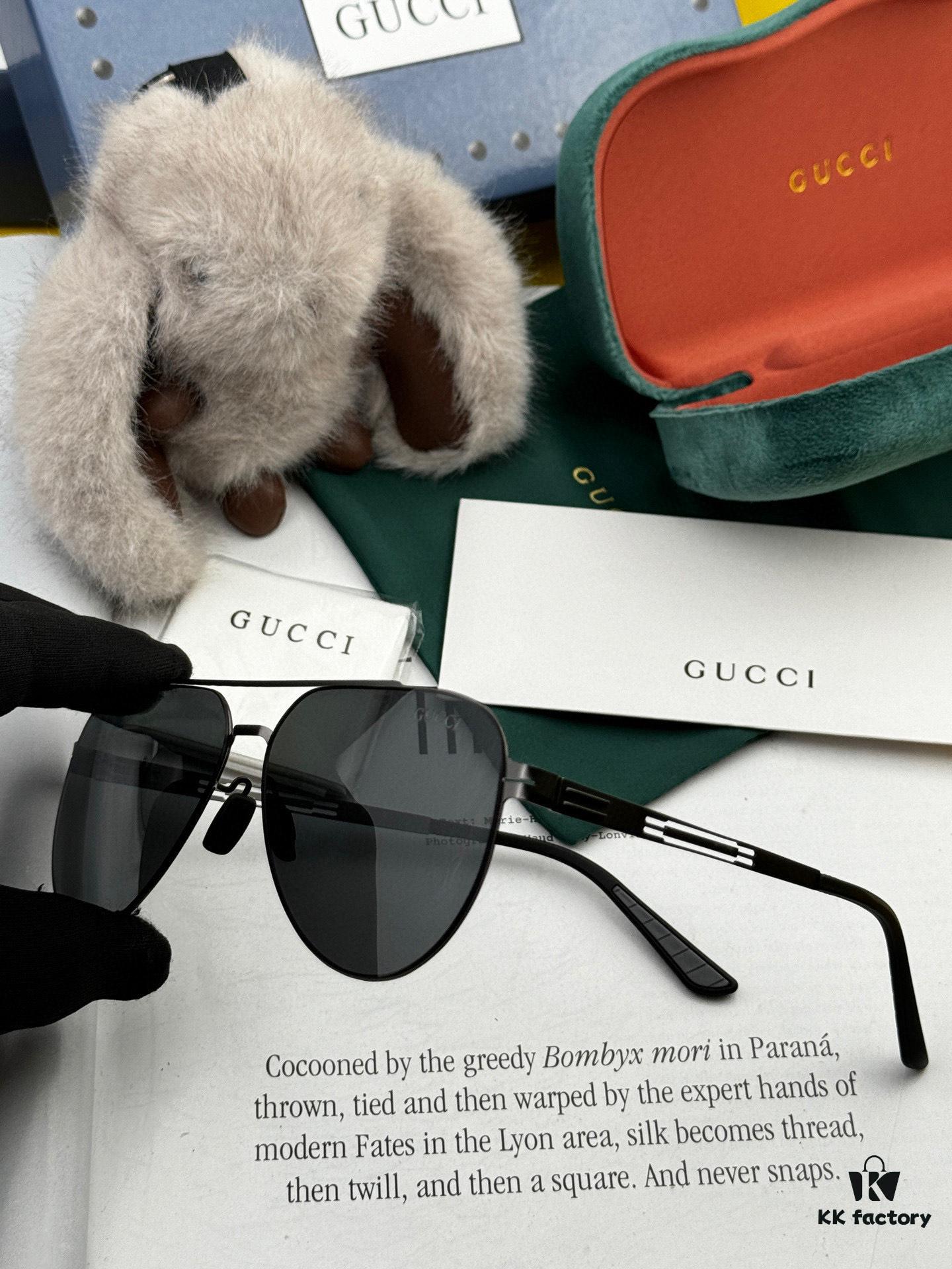GUCCI 2025 New Unisex Polygonal Sunglasses G8882, Electroplated Finish, Never Fades, Ultra-Lightweight and Highly Elastic, Screw-Free Design, Unbreakable Frame, HD Nylon Lenses, Premium Craftsmanship, Original Materials, Stylish and Universal Fit