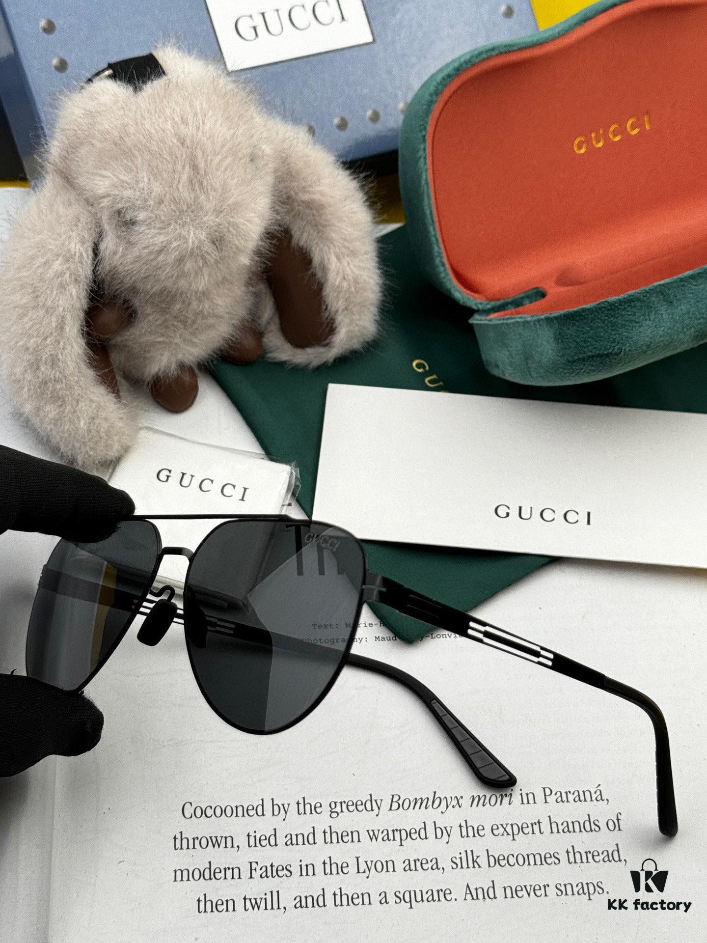 GUCCI 2025 New Unisex Polygonal Sunglasses G8882, Electroplated Finish, Never Fades, Ultra-Lightweight and Highly Elastic, Screw-Free Design, Unbreakable Frame, HD Nylon Lenses, Premium Craftsmanship, Original Materials, Stylish and Universal Fit
