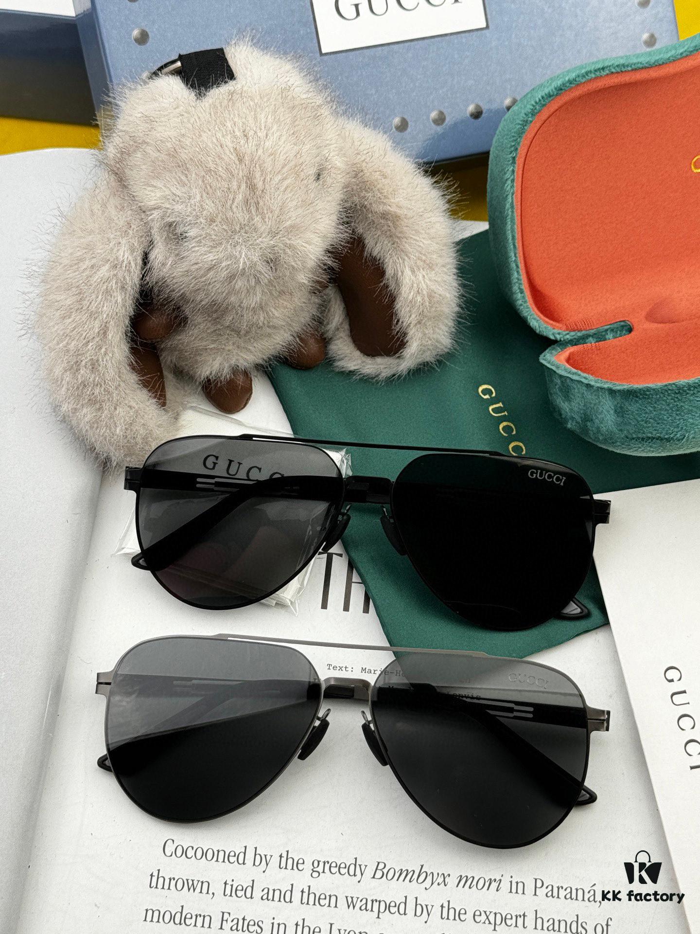 GUCCI 2025 New Unisex Polygonal Sunglasses G8882, Electroplated Finish, Never Fades, Ultra-Lightweight and Highly Elastic, Screw-Free Design, Unbreakable Frame, HD Nylon Lenses, Premium Craftsmanship, Original Materials, Stylish and Universal Fit