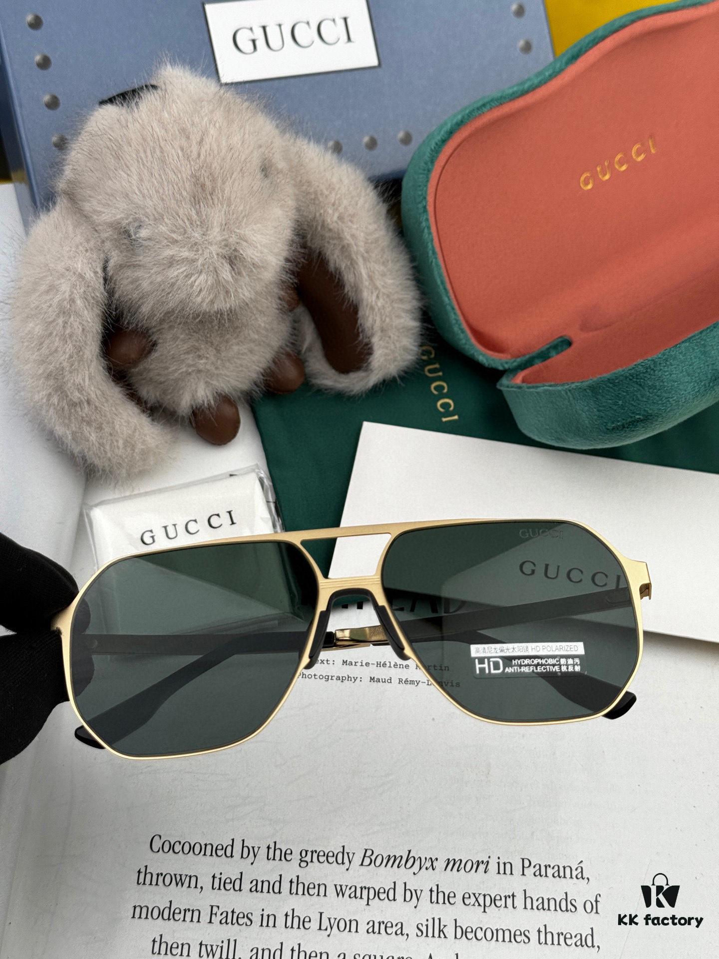 GUCCI Men's Colorful Pilot Polarized Sunglasses