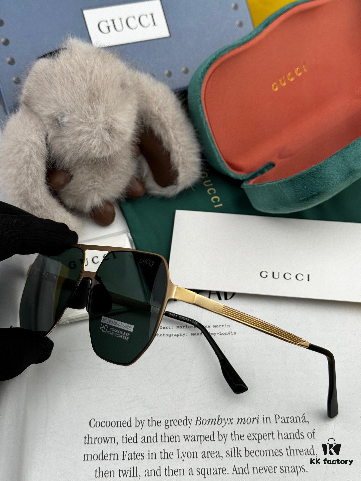 GUCCI Men's Colorful Pilot Polarized Sunglasses