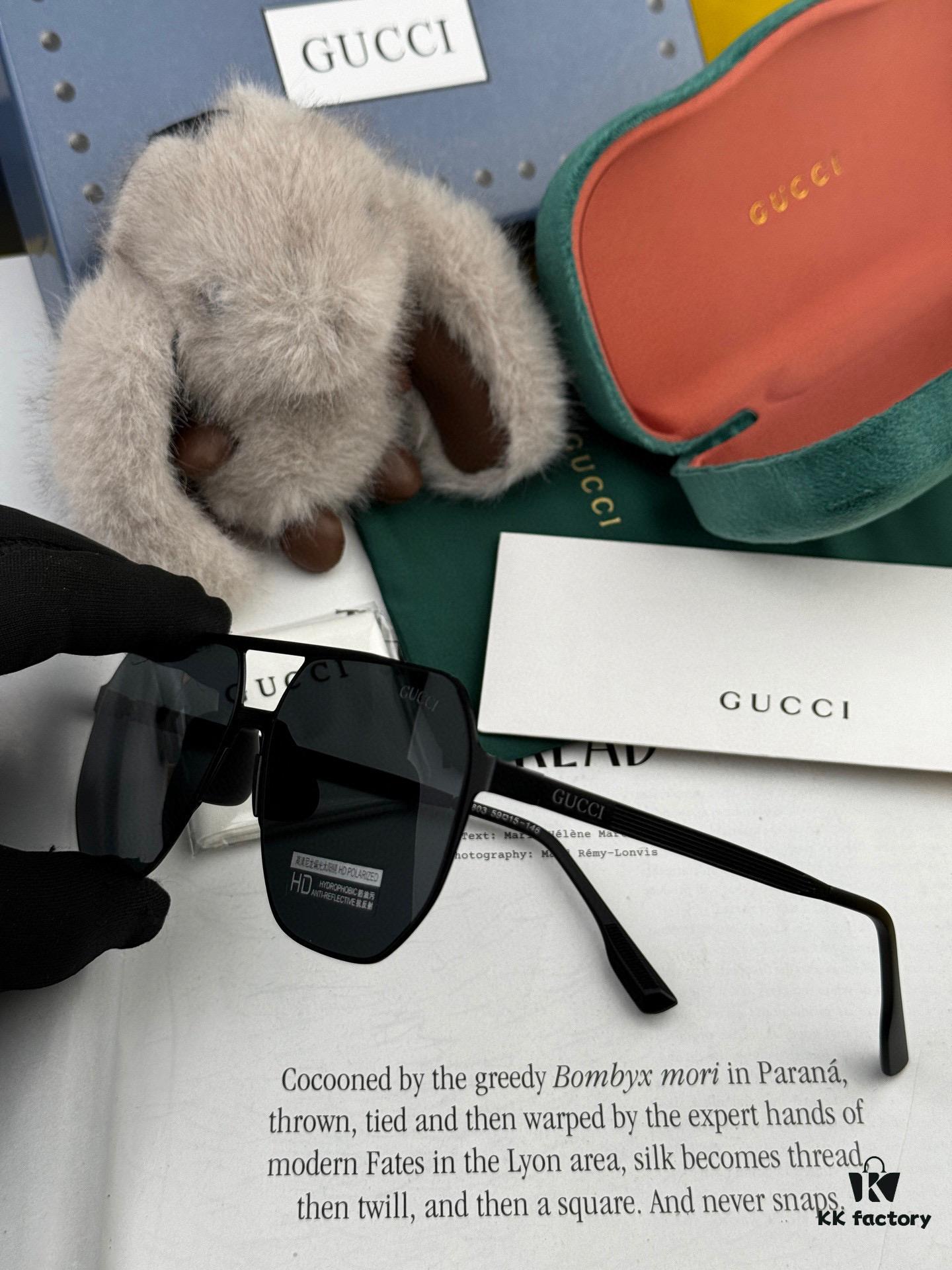 GUCCI Men's Colorful Pilot Polarized Sunglasses