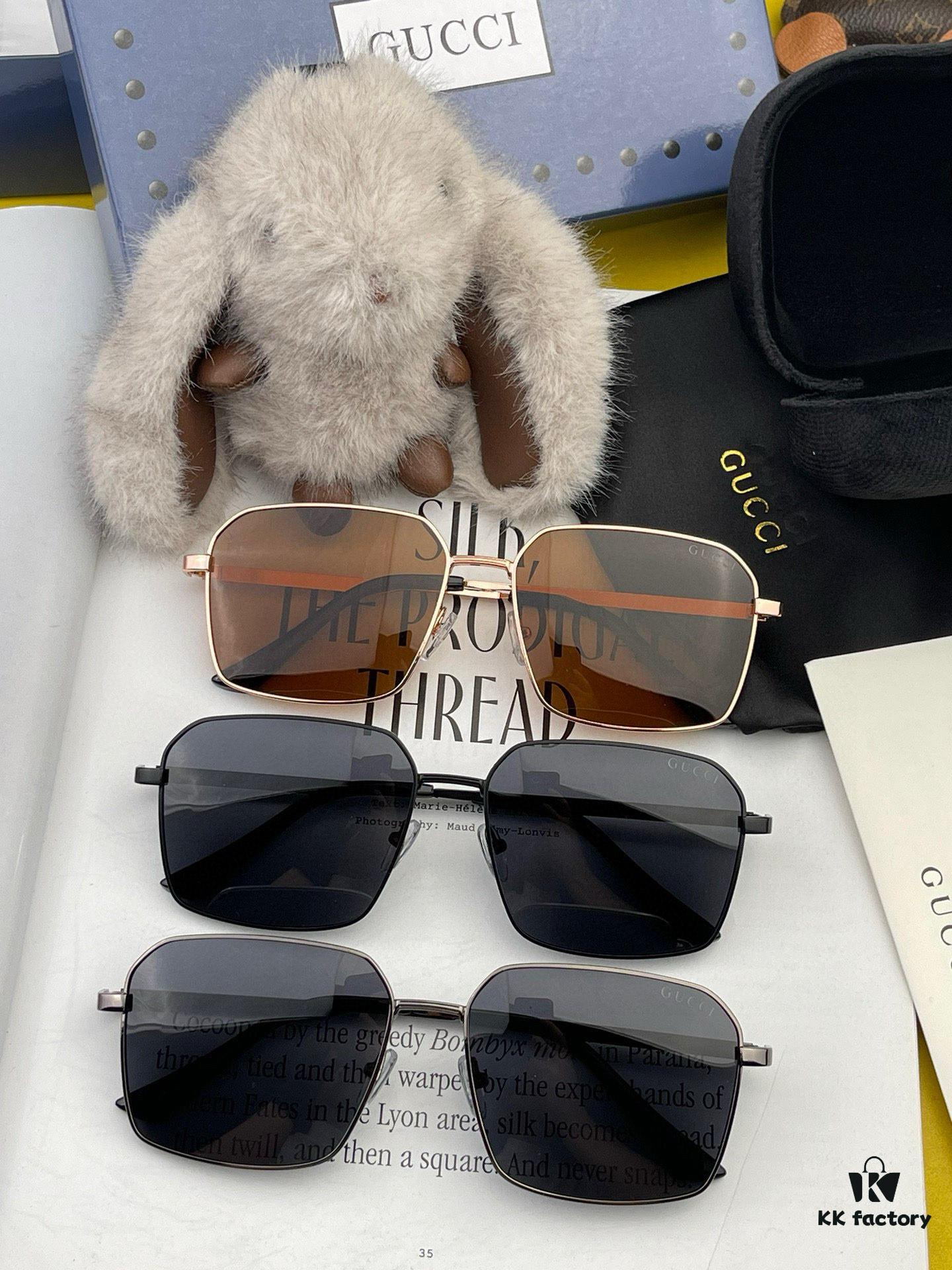GUCCI-2025 New Polarized Sunglasses, Perfect Quality, Unique Design Suitable for All Face Shapes, Classic and Stylish Combination