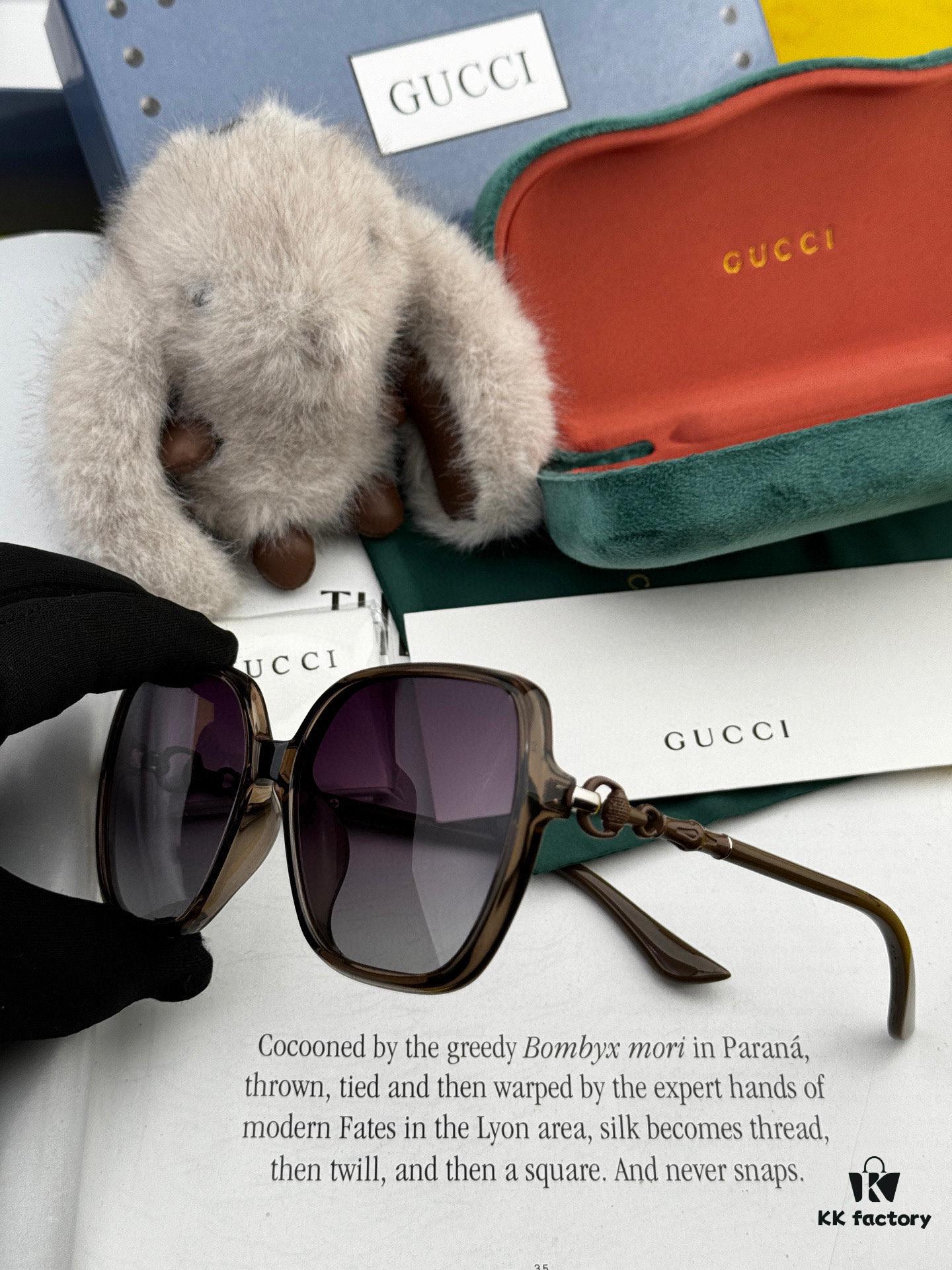 Gucci 2025 New Arrival Sunglasses, Exquisite and Elegant Bamboo-Style Design, Comfortable Fit, Highly Recommended G3612