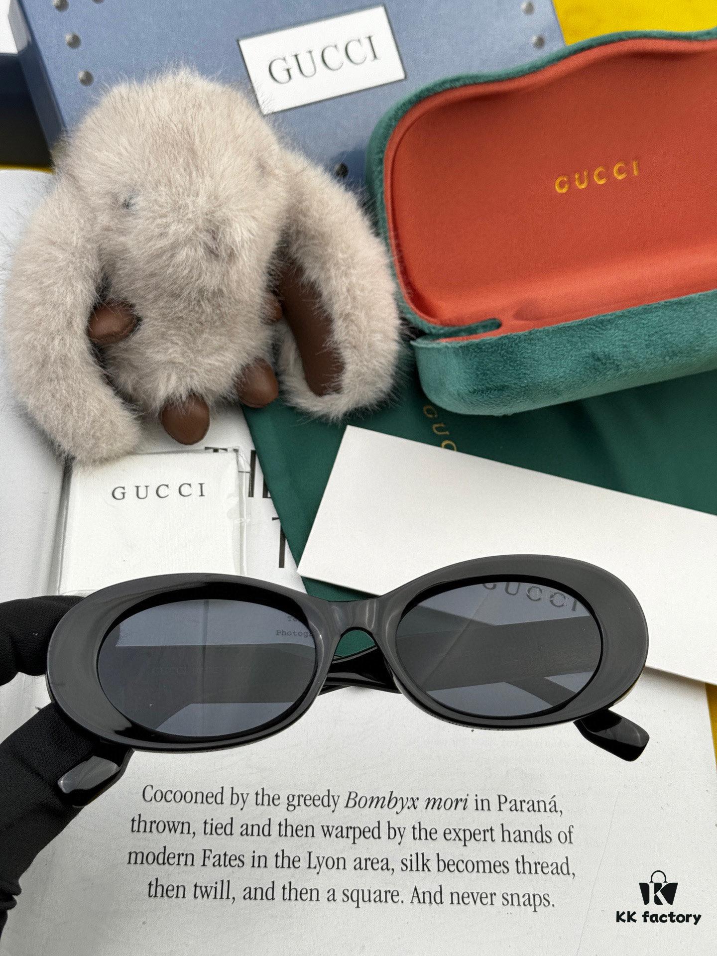 【GUCCI】2025 Spring New Arrival Trendy Popular Fashion Small-Frame Sunglasses High Quality Comfortable Wear Influencer Style Shades Model: G6988