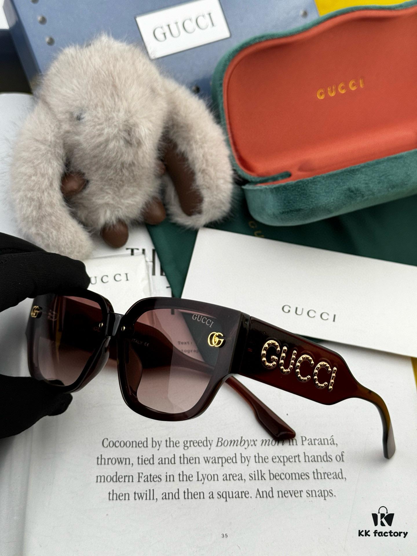 【GUCCI】2025 Spring New Arrival Trendy Fashion Square Frame Sunglasses High Quality Comfortable Wear Influencer Favorite Model: G1981