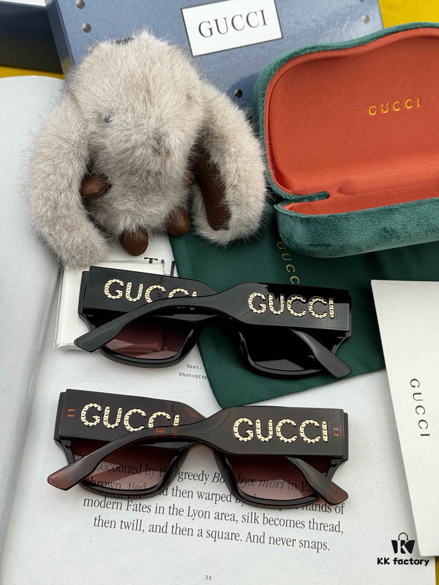 【GUCCI】2025 Spring New Arrival Trendy Fashion Square Frame Sunglasses High Quality Comfortable Wear Influencer Favorite Model: G1981