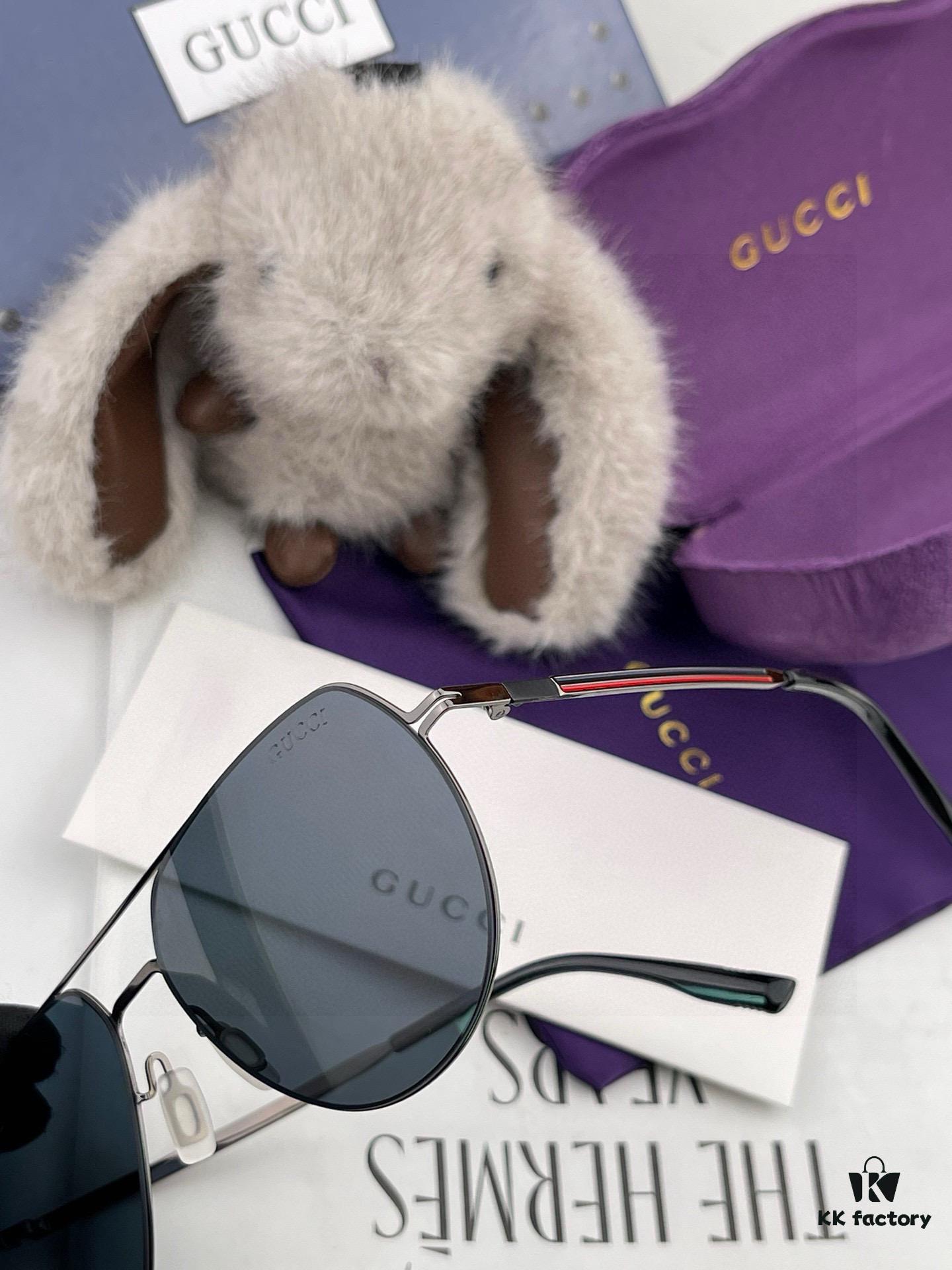 GUCCI 2025 New Men's and Couples' Sunglasses with Electroplated Fade-Resistant Finish