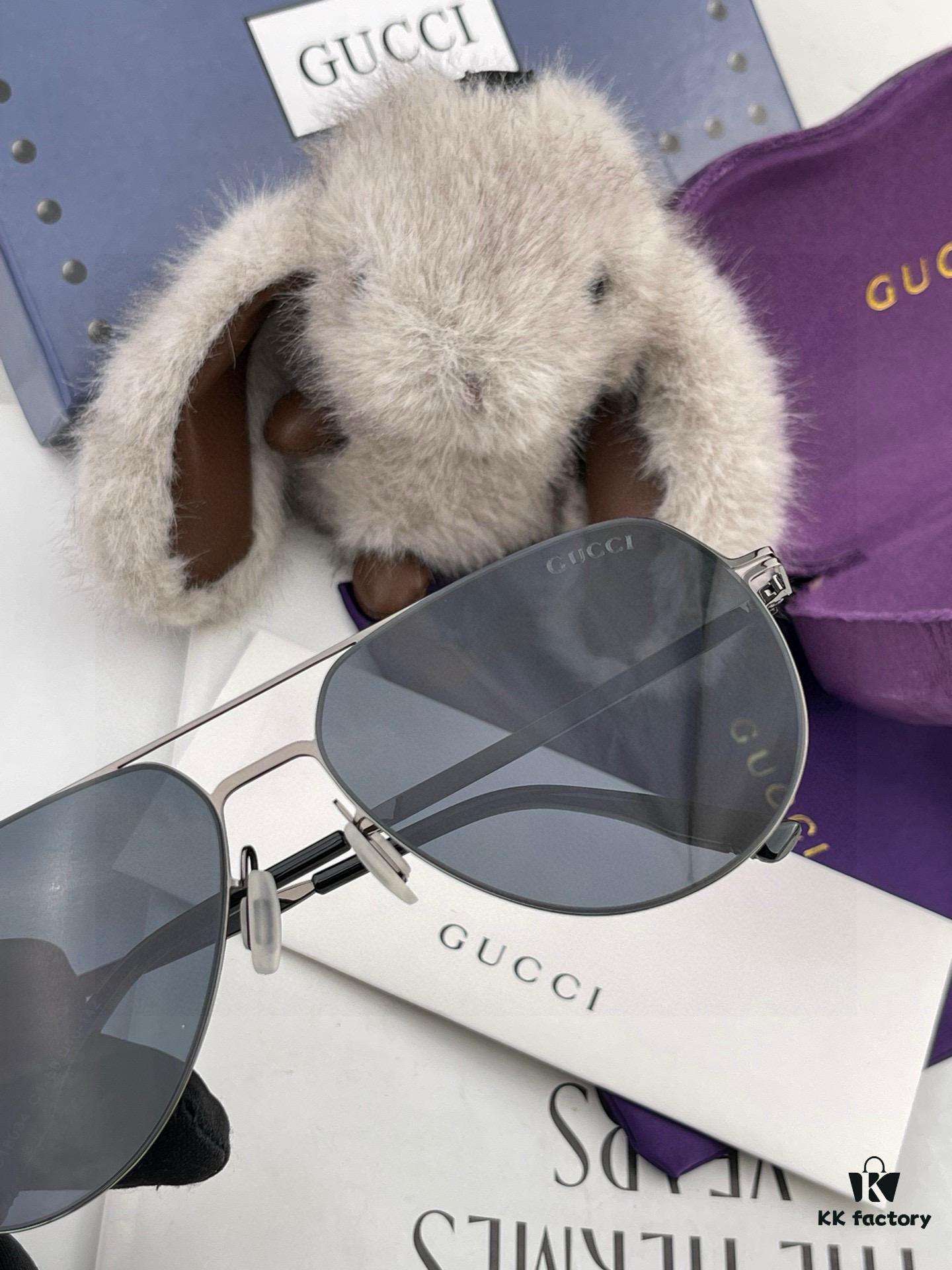 GUCCI 2025 New Men's and Couples' Sunglasses with Electroplated Fade-Resistant Finish
