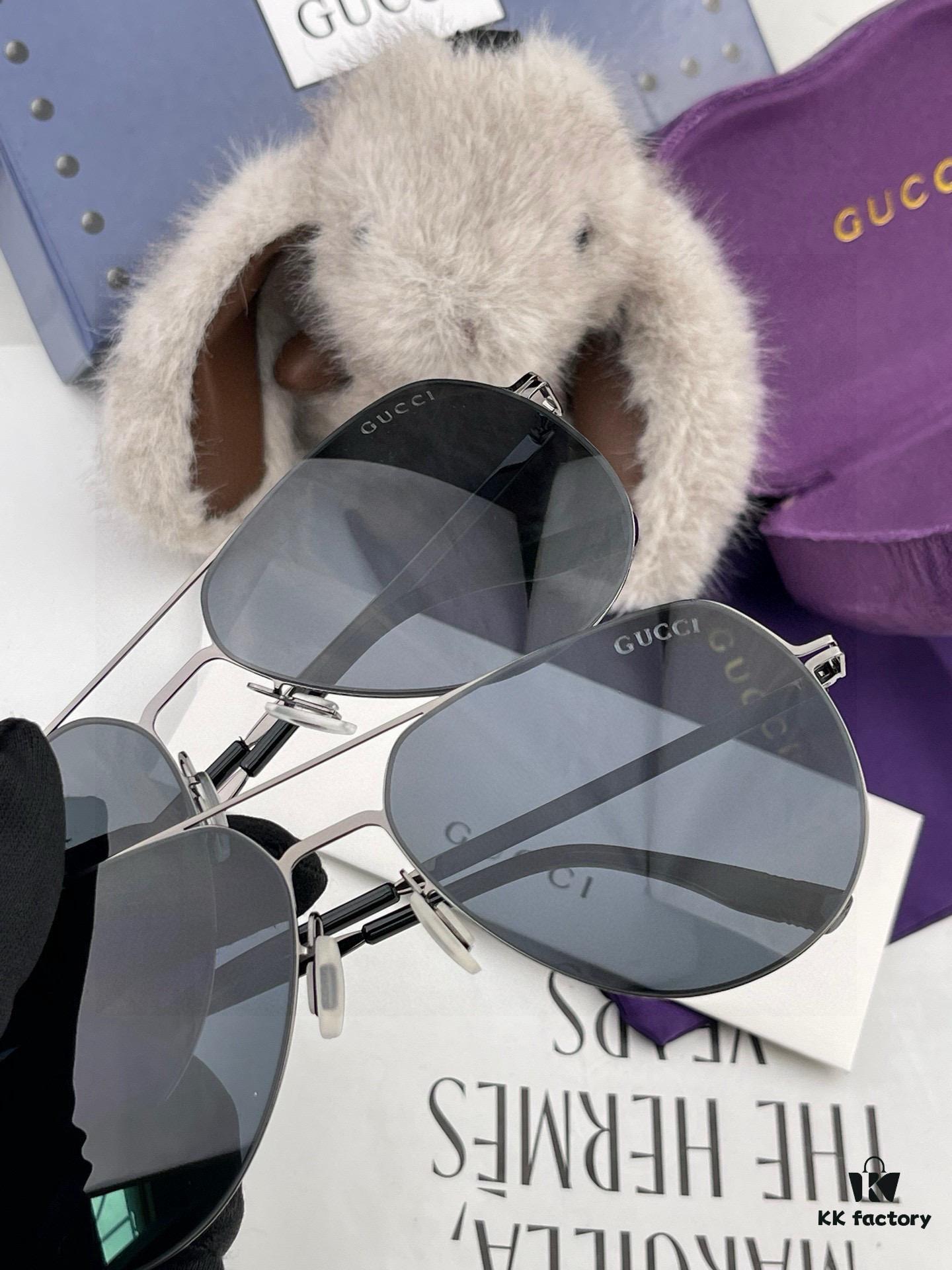 GUCCI 2025 New Men's and Couples' Sunglasses with Electroplated Fade-Resistant Finish