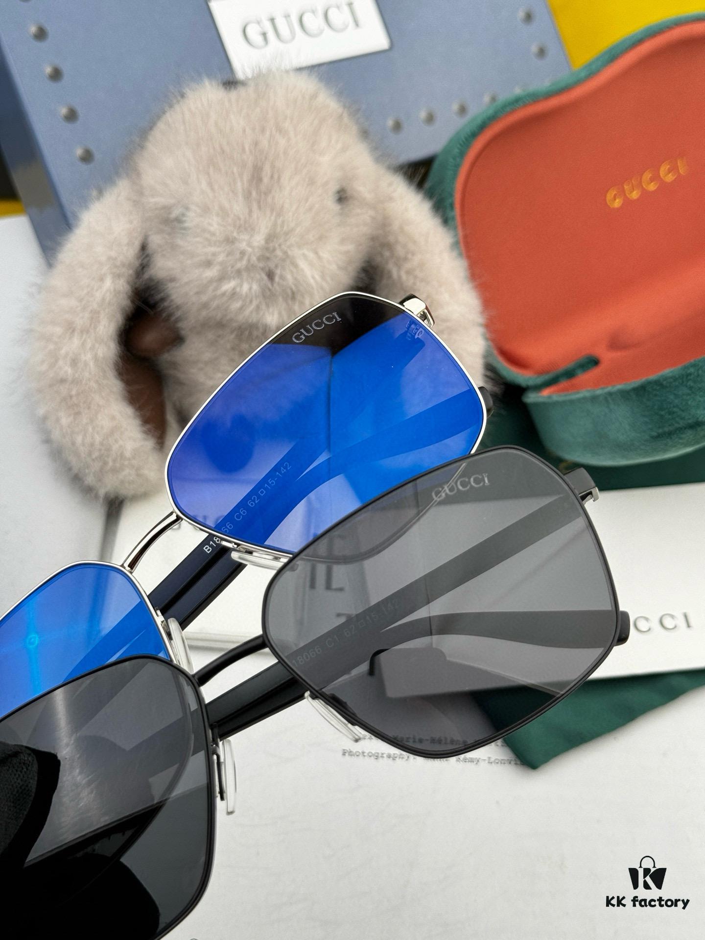 GUCCI Men's Colorful Pilot Polarized Sunglasses