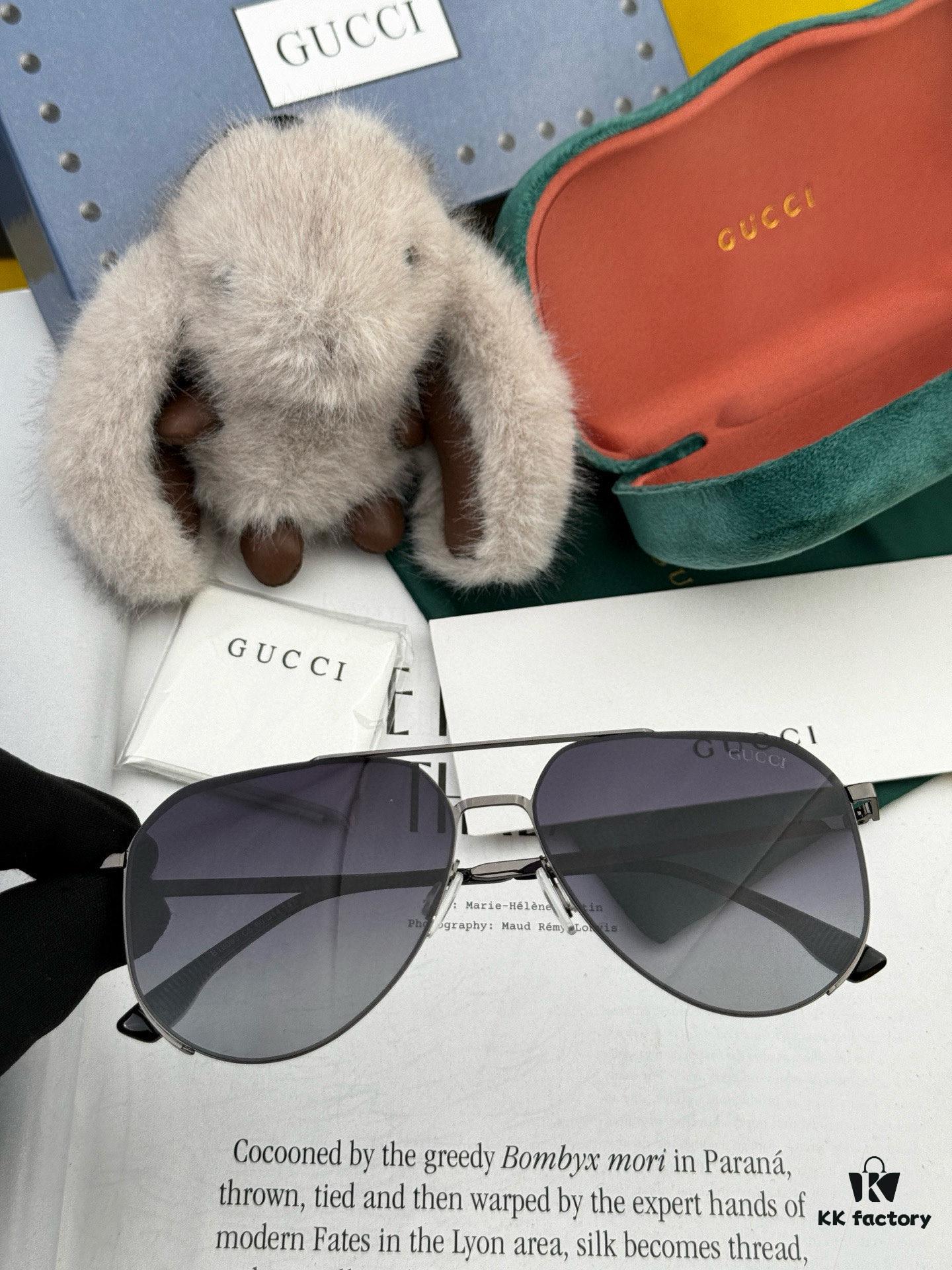 GUCCI Men's Colorful Pilot Polarized Sunglasses