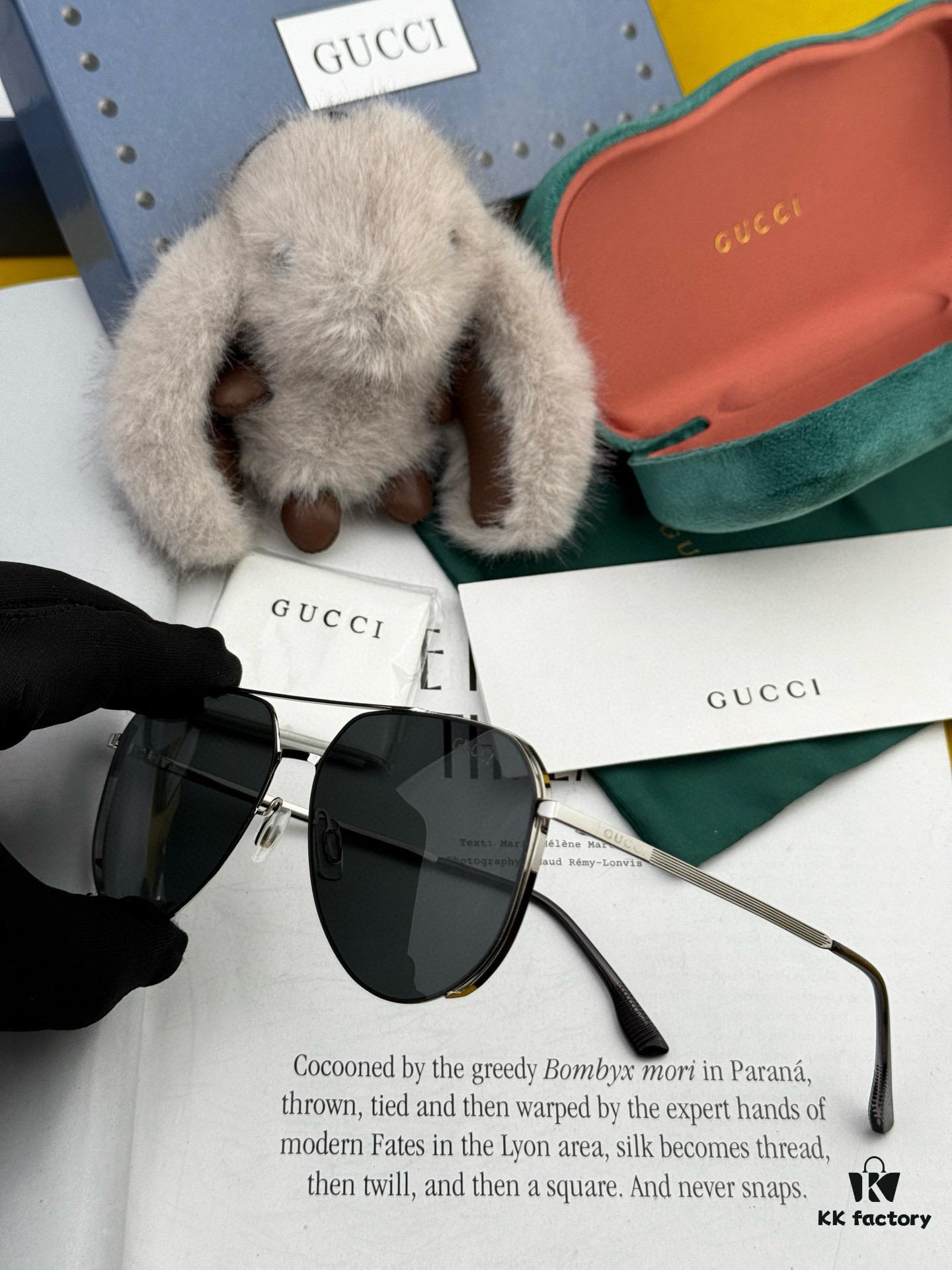 GUCCI Men's Colorful Pilot Polarized Sunglasses