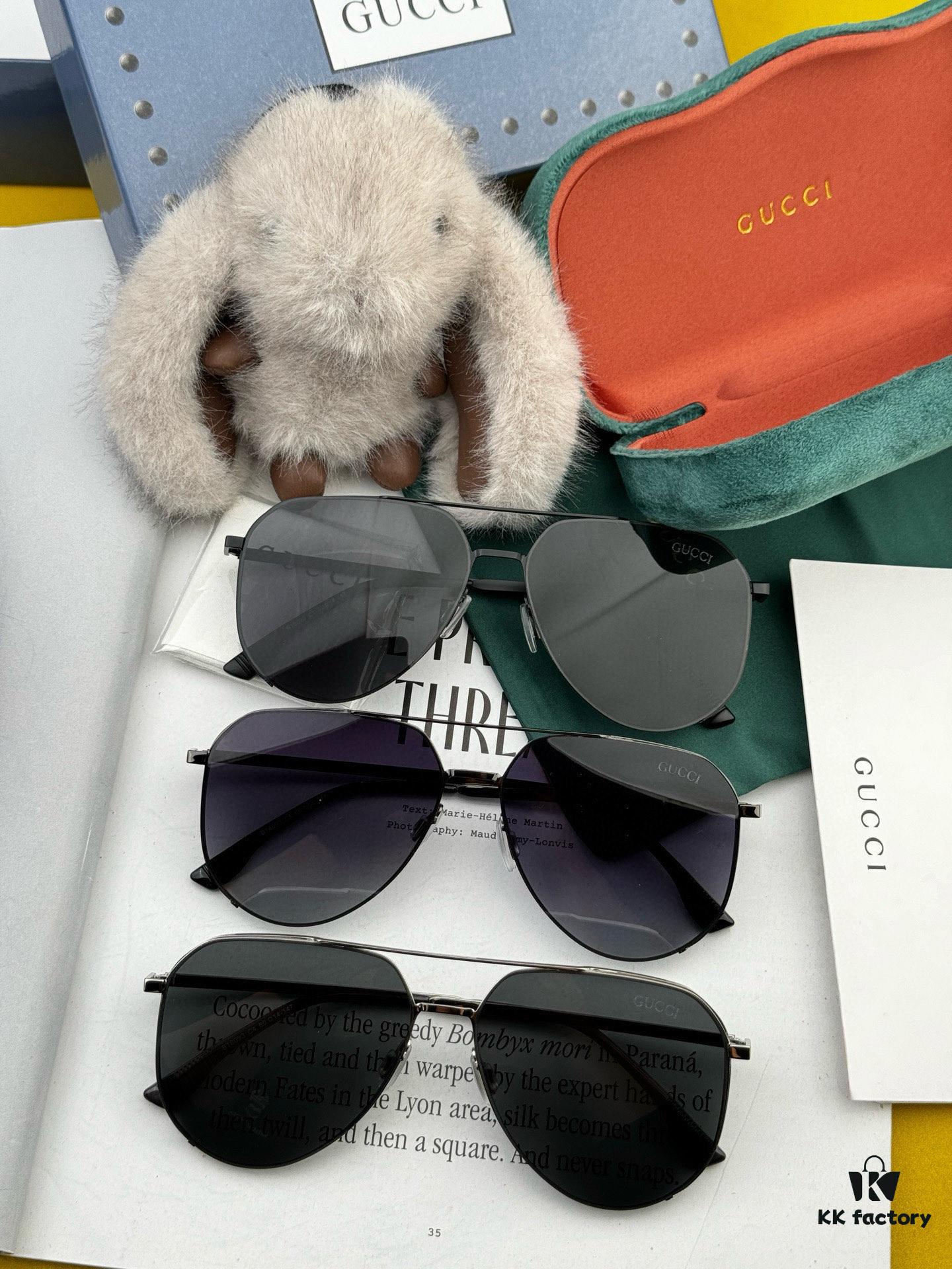 GUCCI Men's Colorful Pilot Polarized Sunglasses