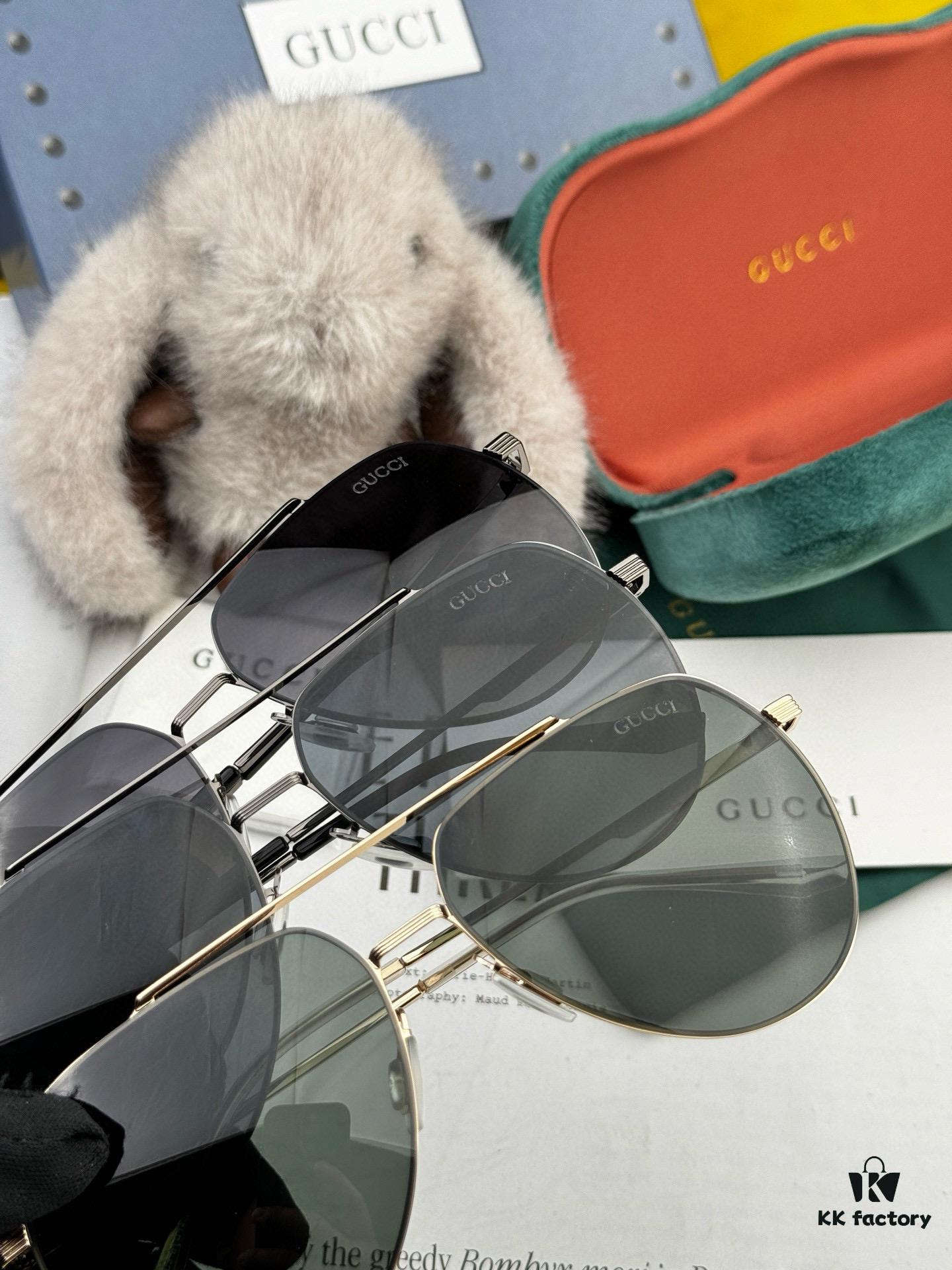 GUCCI Men's Colorful Pilot Polarized Sunglasses