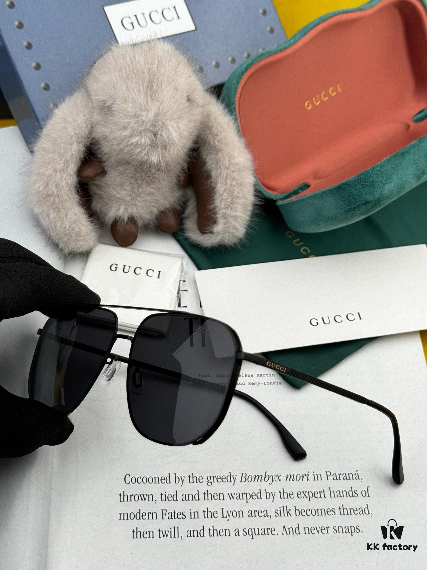 GUCCI Men's Colorful Pilot Polarized Sunglasses