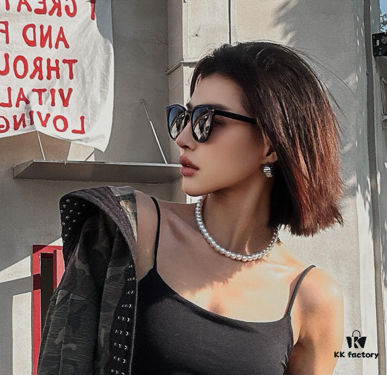 GUCCI - Polarized Sunglasses 2025 Spring New Arrival Trendy Fashion Round Frame Polarized Sunglasses High Quality Comfortable Wear Influencer Style Women's HD Polarized Sunglasses 🕶️ High-Quality TR Frame Model: G3909 Eyewear