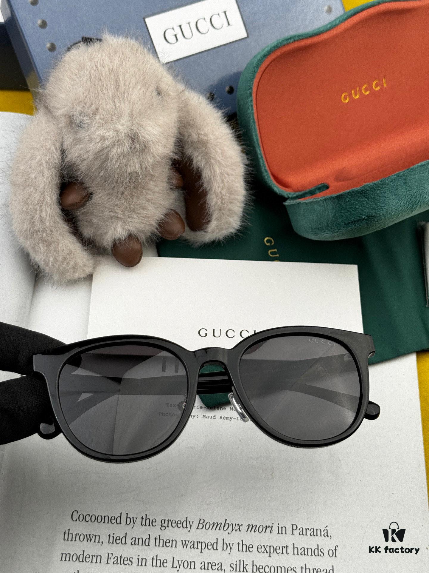 GUCCI - Polarized Sunglasses 2025 Spring New Arrival Trendy Fashion Round Frame Polarized Sunglasses High Quality Comfortable Wear Influencer Style Women's HD Polarized Sunglasses 🕶️ High-Quality TR Frame Model: G3909 Eyewear