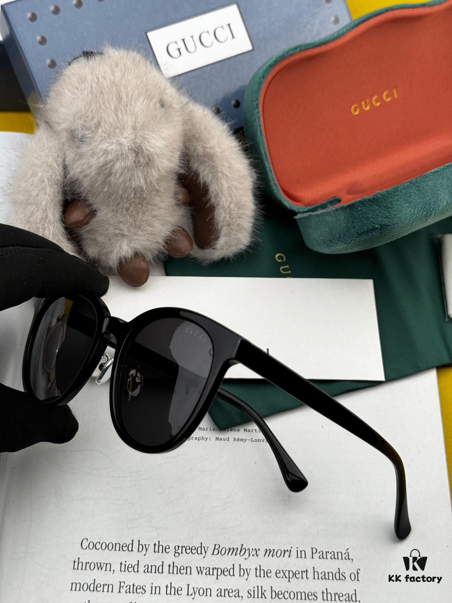 GUCCI - Polarized Sunglasses 2025 Spring New Arrival Trendy Fashion Round Frame Polarized Sunglasses High Quality Comfortable Wear Influencer Style Women's HD Polarized Sunglasses 🕶️ High-Quality TR Frame Model: G3909 Eyewear