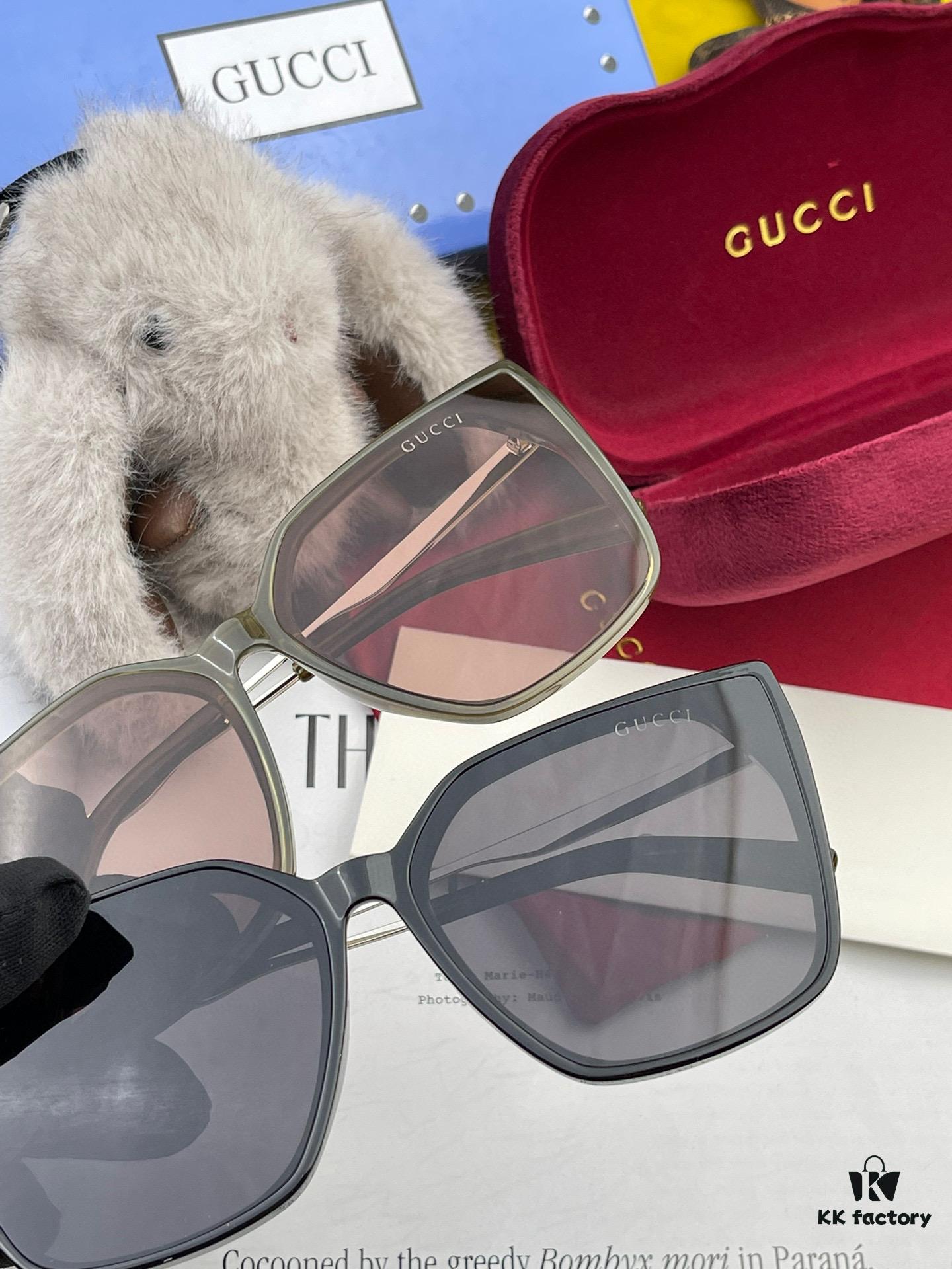 GUCCI 2025 Spring New Arrival Trendy Fashion Square Polarized Sunglasses High-Quality Comfortable Wear Influencer Style Nylon Polarized Sunglasses for Women 🕶️ High-Quality TR Frame Model: G82803