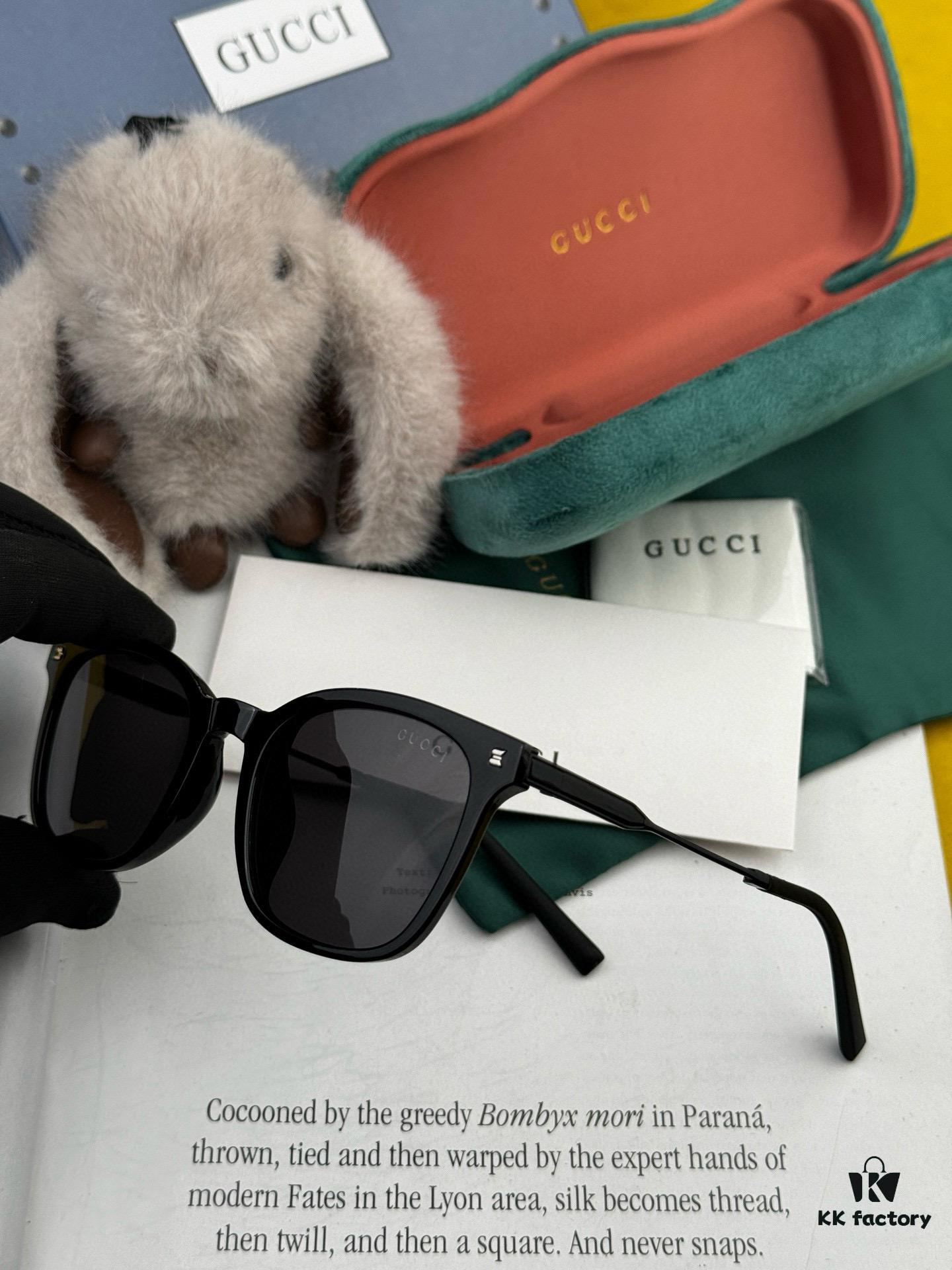 GUCCI 2025 Spring New Arrival Trendy Folding Square Polarized Sunglasses High Quality Comfortable Wear Influencer Style Sun Glasses Model: G8318