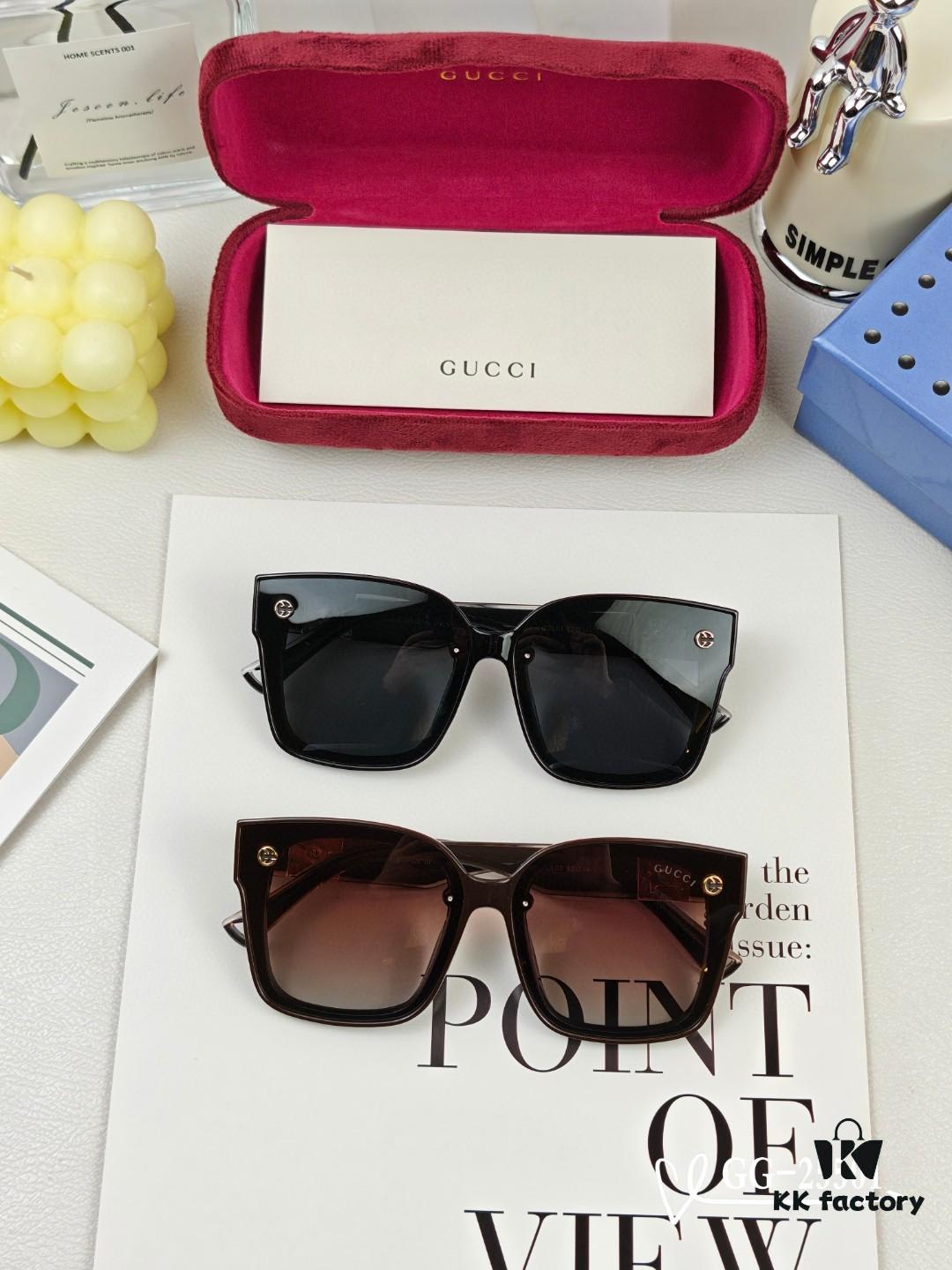 GUCCI Italy New Model GG Series Sunglasses with Polarized HD Lenses, Lightweight TR Frame for Comfortable Wear