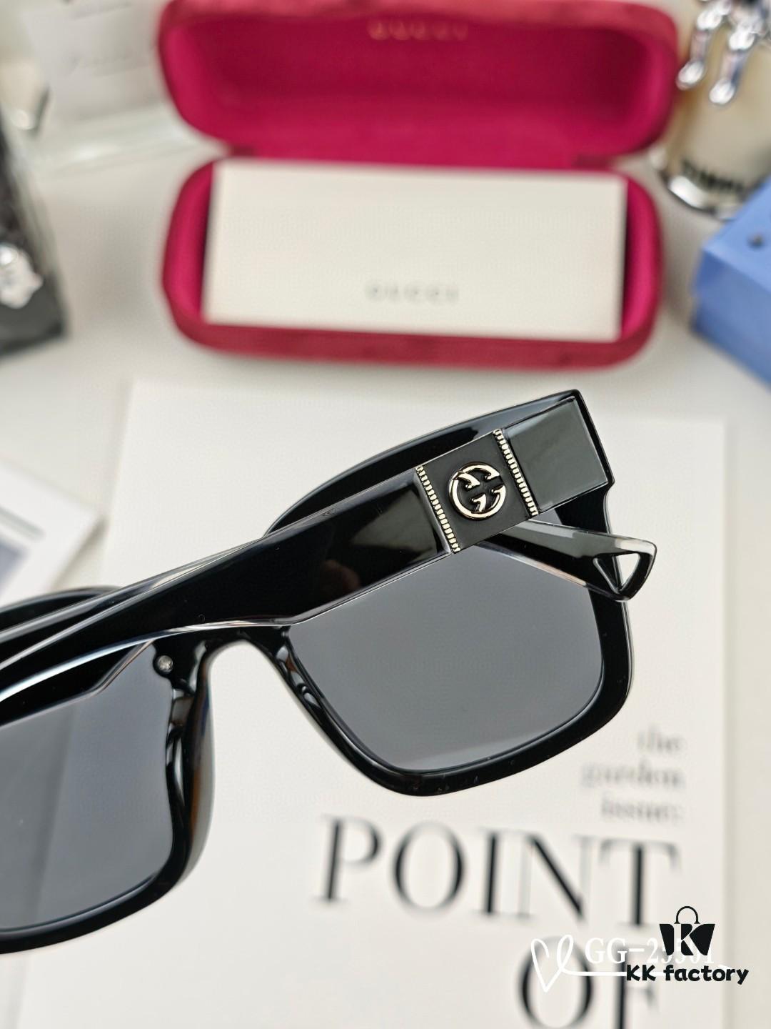 GUCCI Italy New Model GG Series Sunglasses with Polarized HD Lenses, Lightweight TR Frame for Comfortable Wear